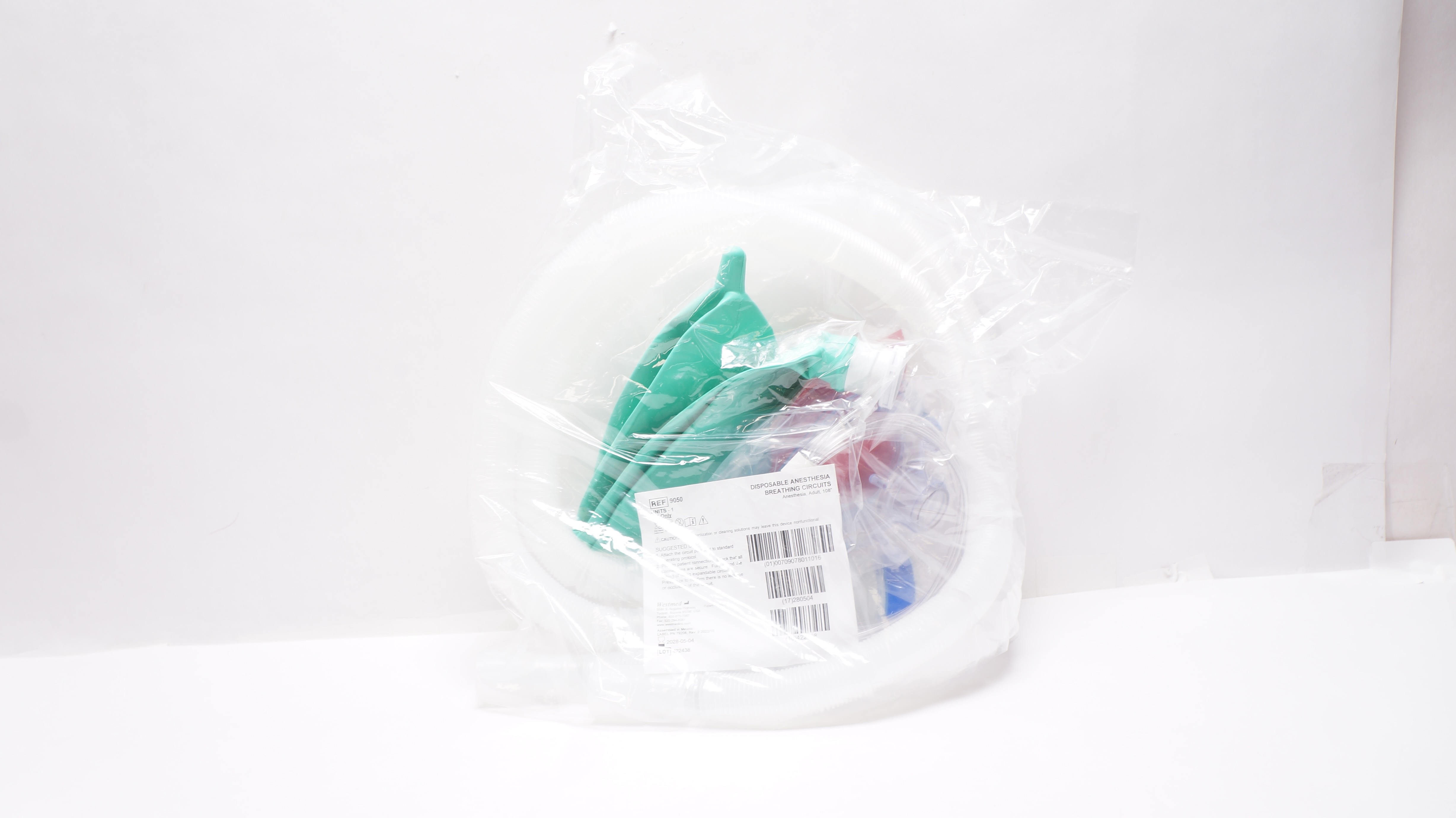 Westmed 9050 Disposable Anesthesia Breathing Circuits Adult 108inch