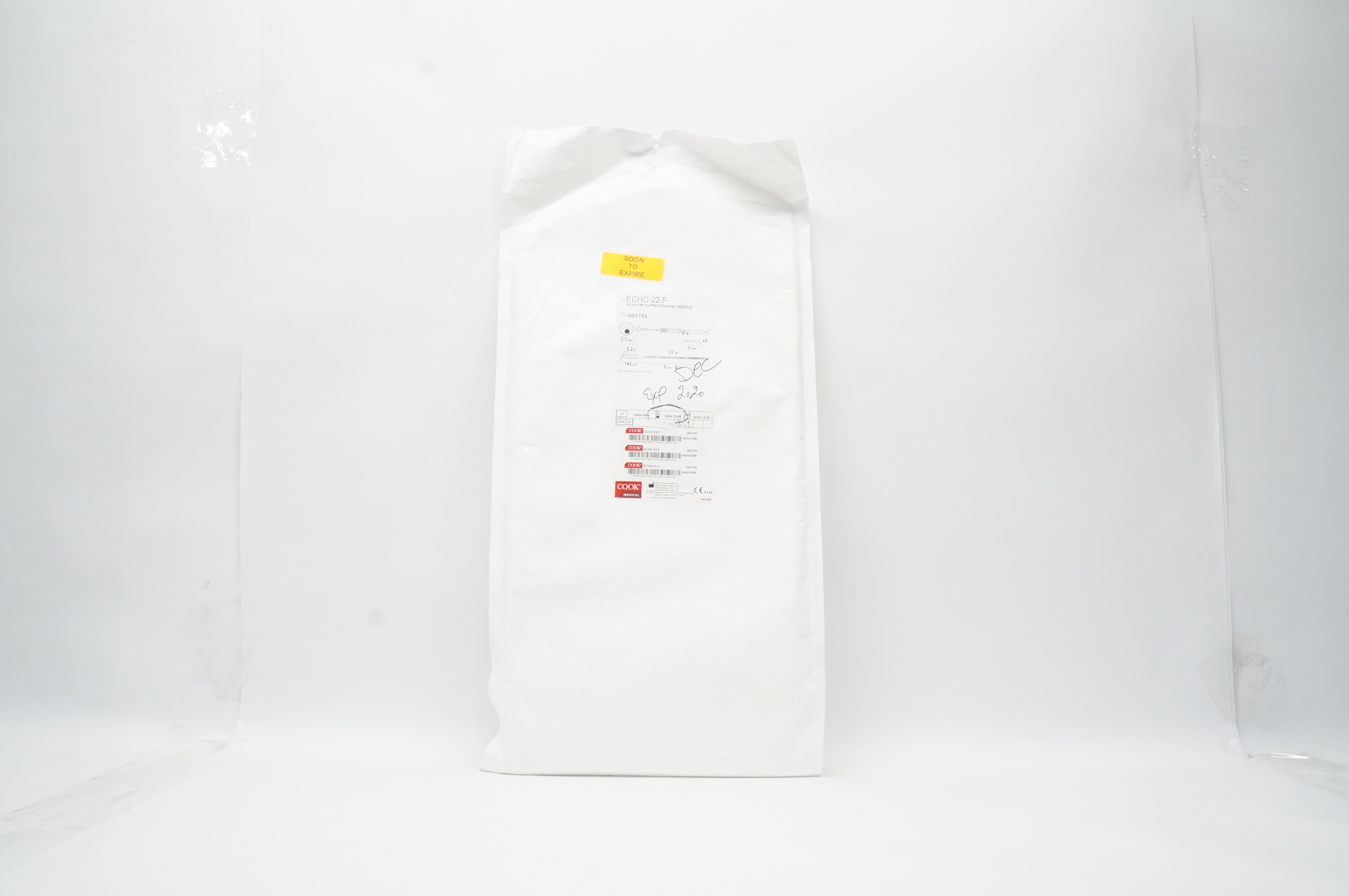 Cook Medical ECHO-22-F Echotip Ultra Fiducial Ndle 3.7mm x 5.2Fr (x)