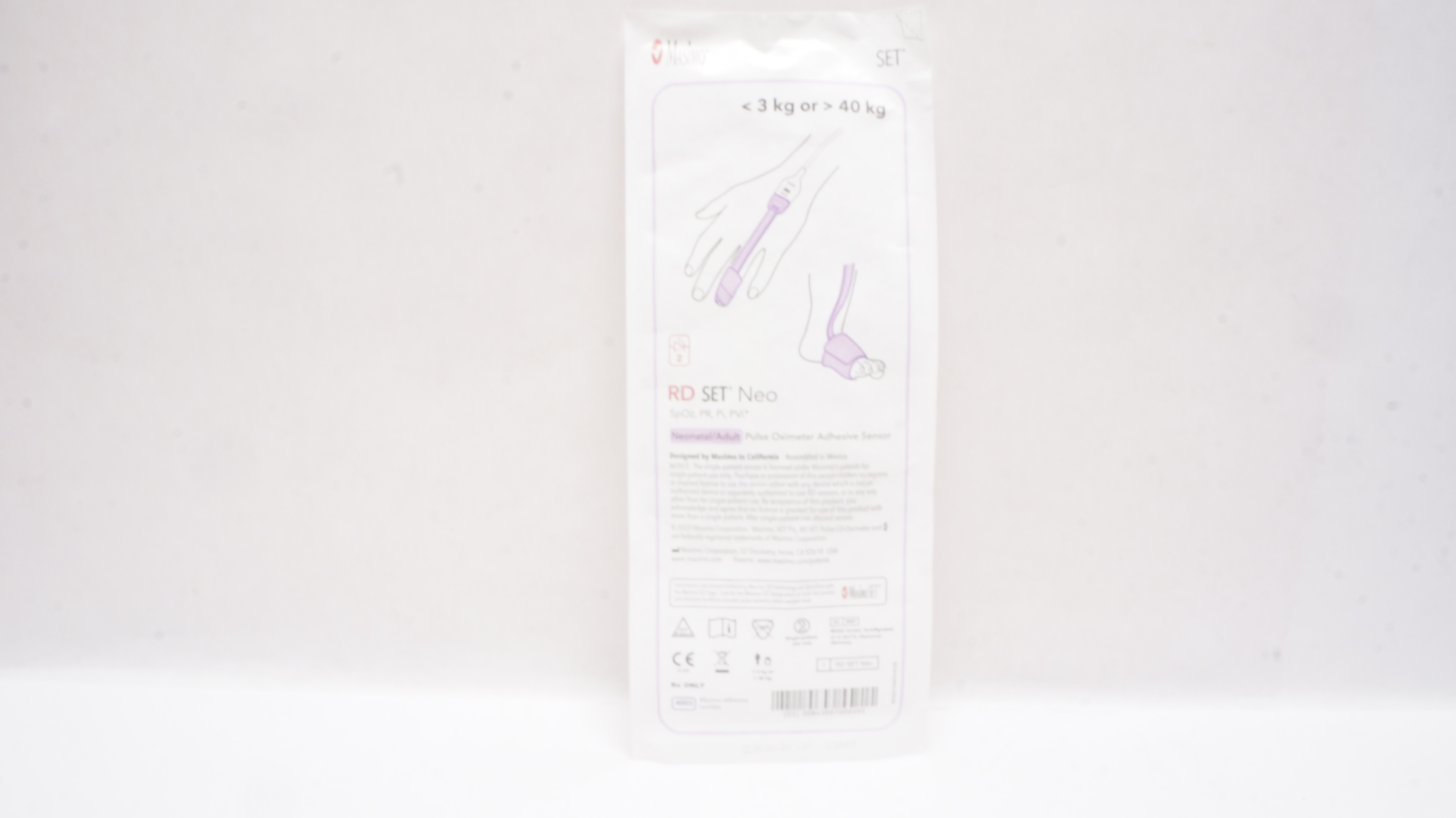 Masimo 4003 RD SET Neonatal/Adult Pulse Oximeter Adhesive Sensor <3kg or>40kg