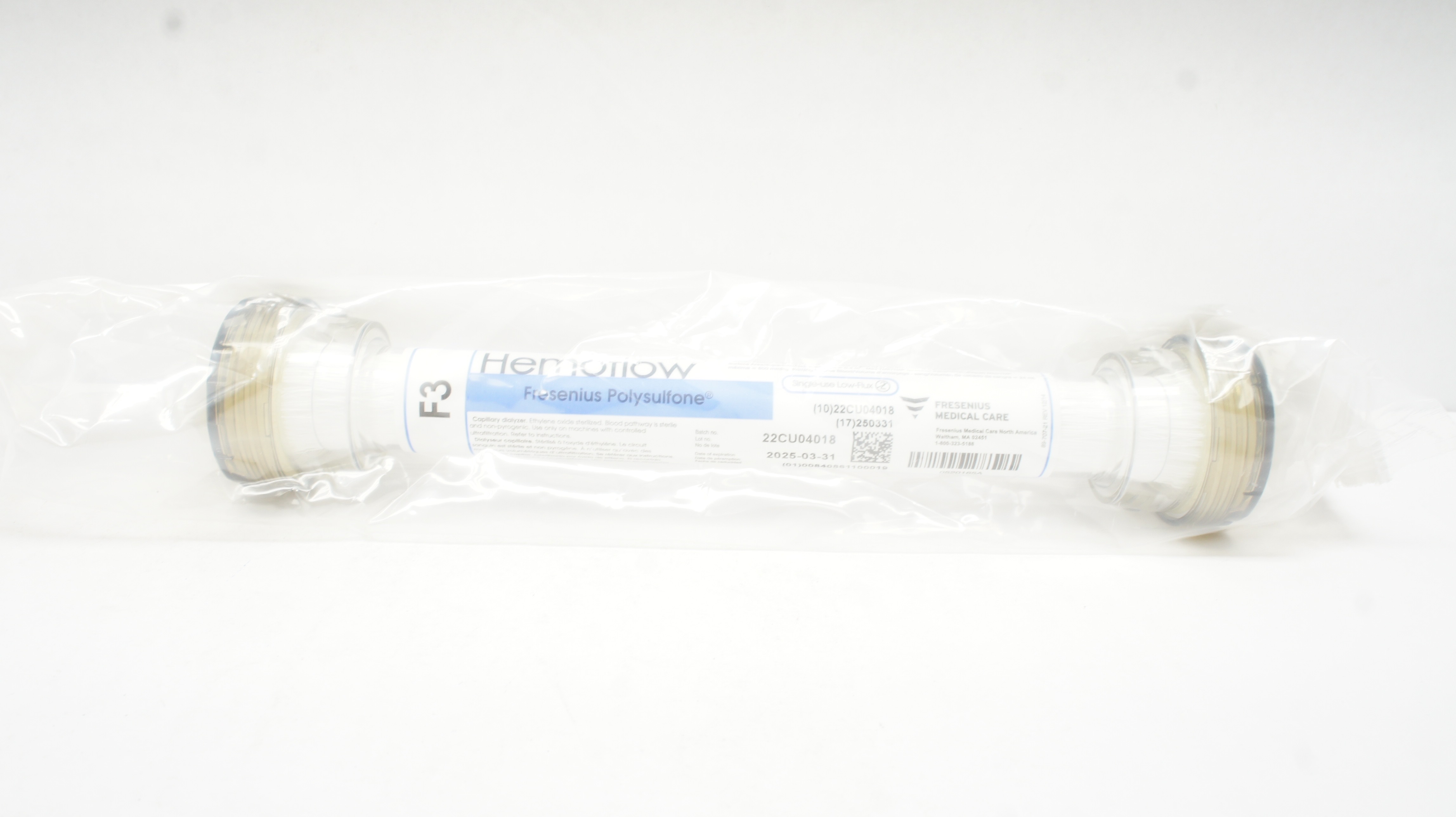 Fresenius Medical Care 22CU04018 F3 Hemoflow Fresenius Polysulfone