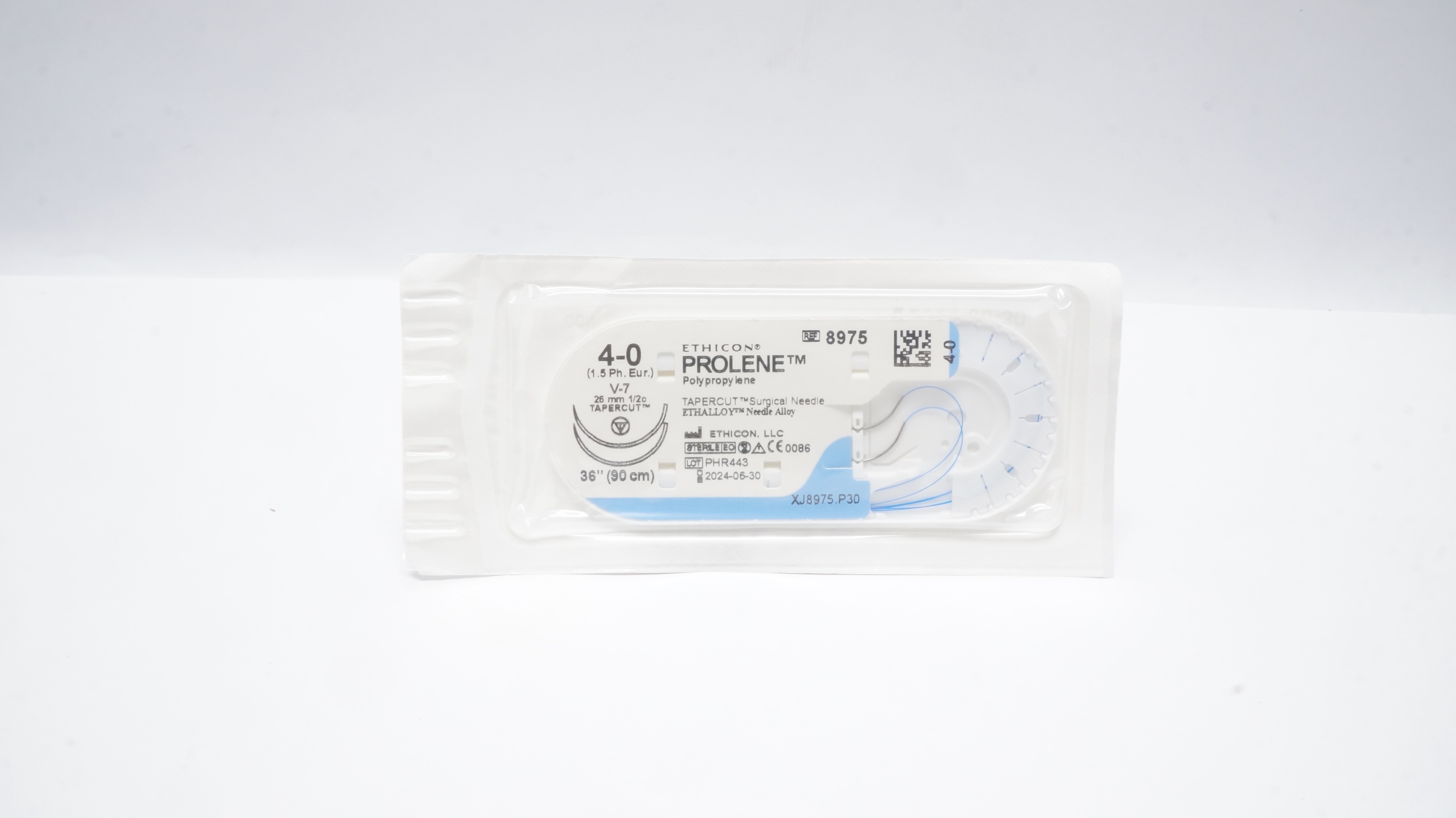 Ethicon 8975 4-0 PROLENE, Blue Monofilament, TaperCut V-7, 36inch (x)