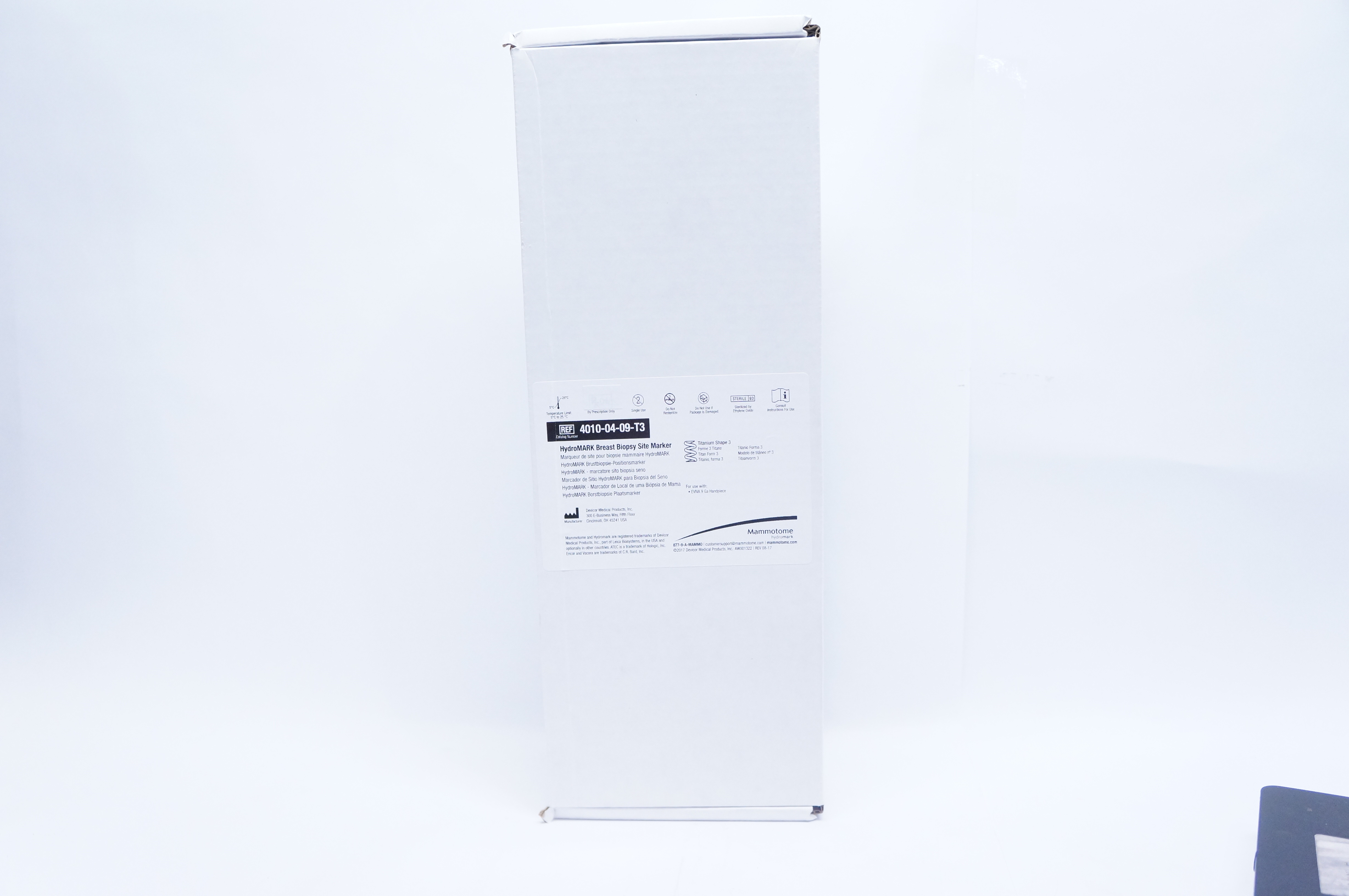 Mammotome 4010-04-09-T3 HydroMARK Breast Biopsy Site Marker - Box of 10
