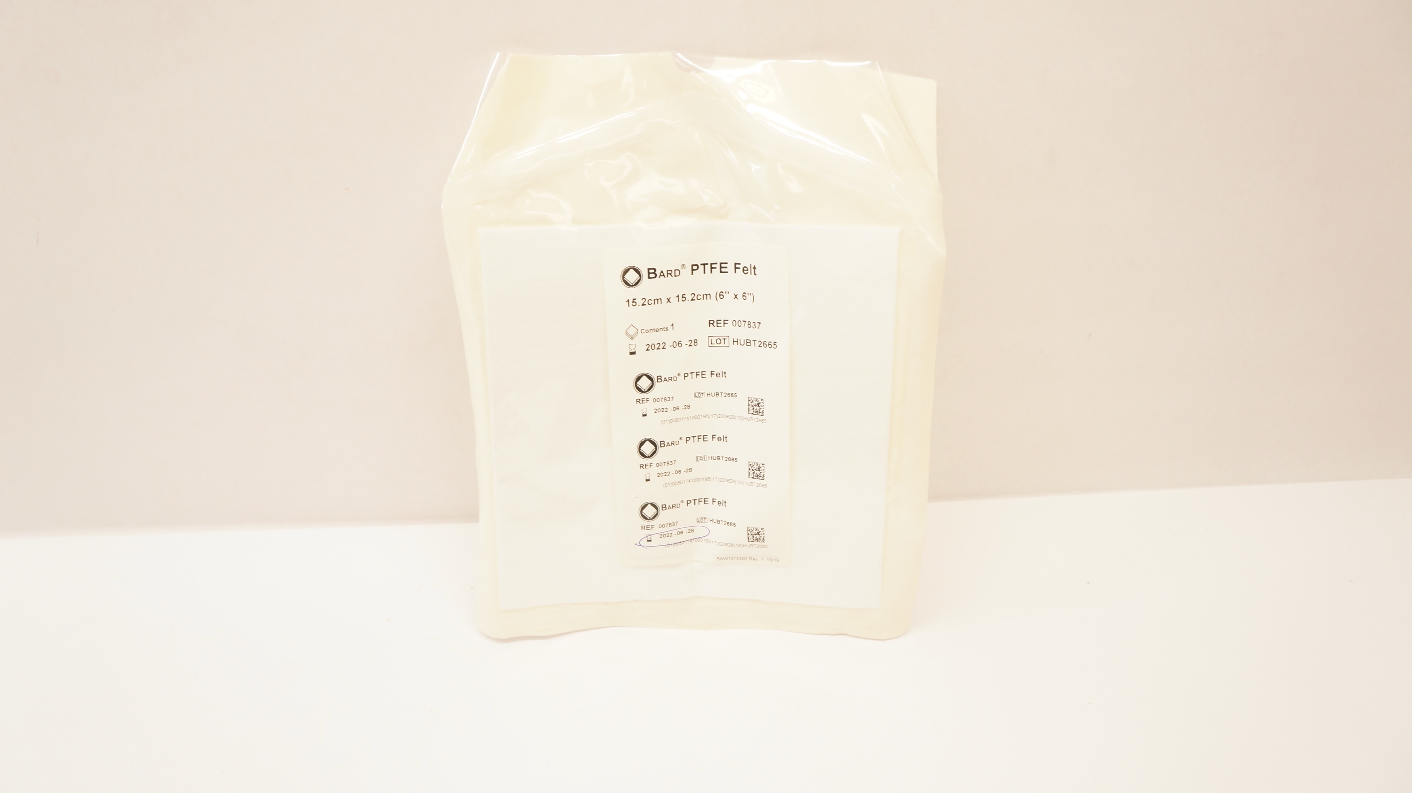 Bard 007837 PTFE Felt 6 inch x 6 inch (x)