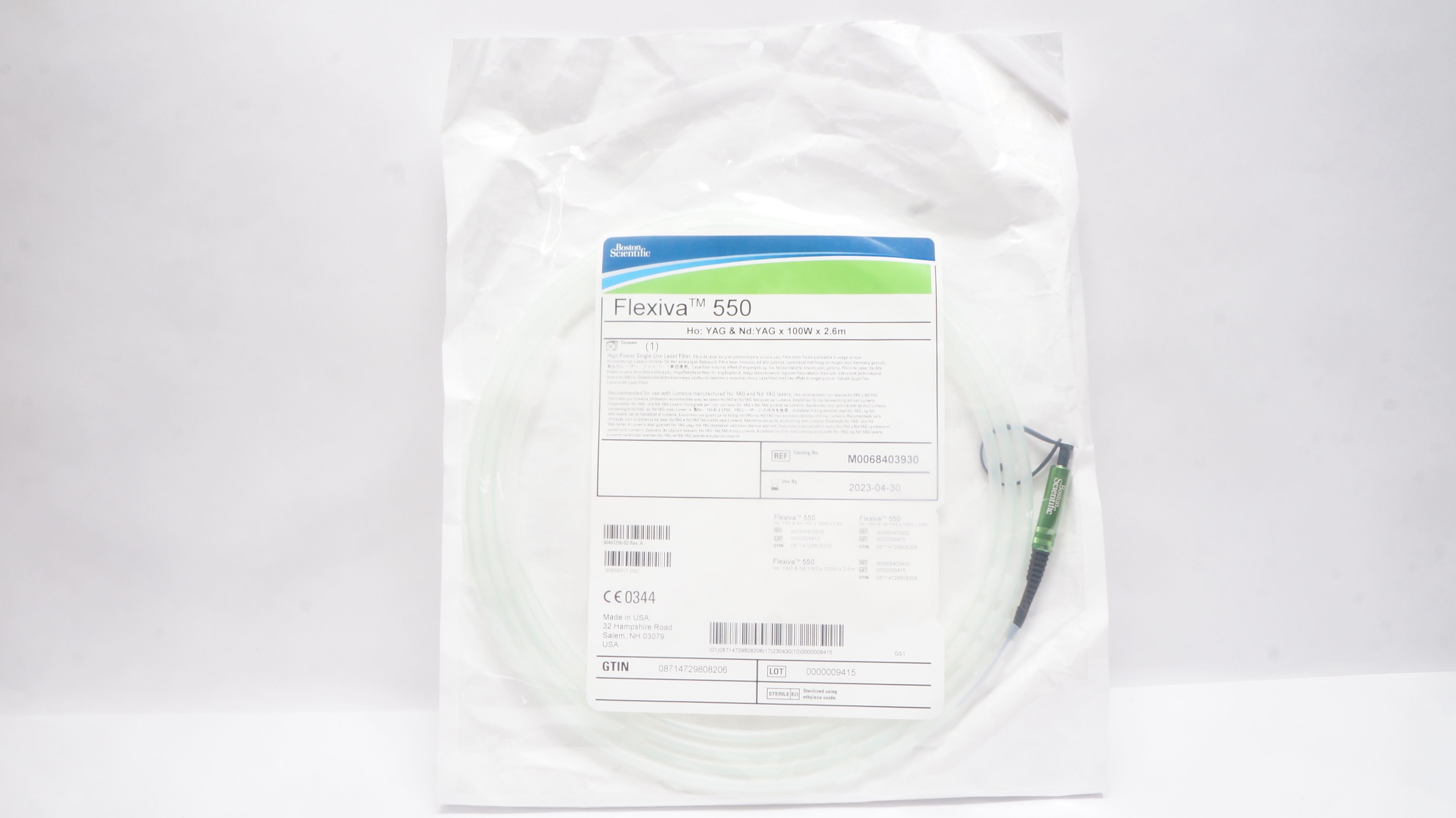Boston Scientific M0068403930 Flexiva 550 YAG & ND YAG x 100W x 2.6m (x)