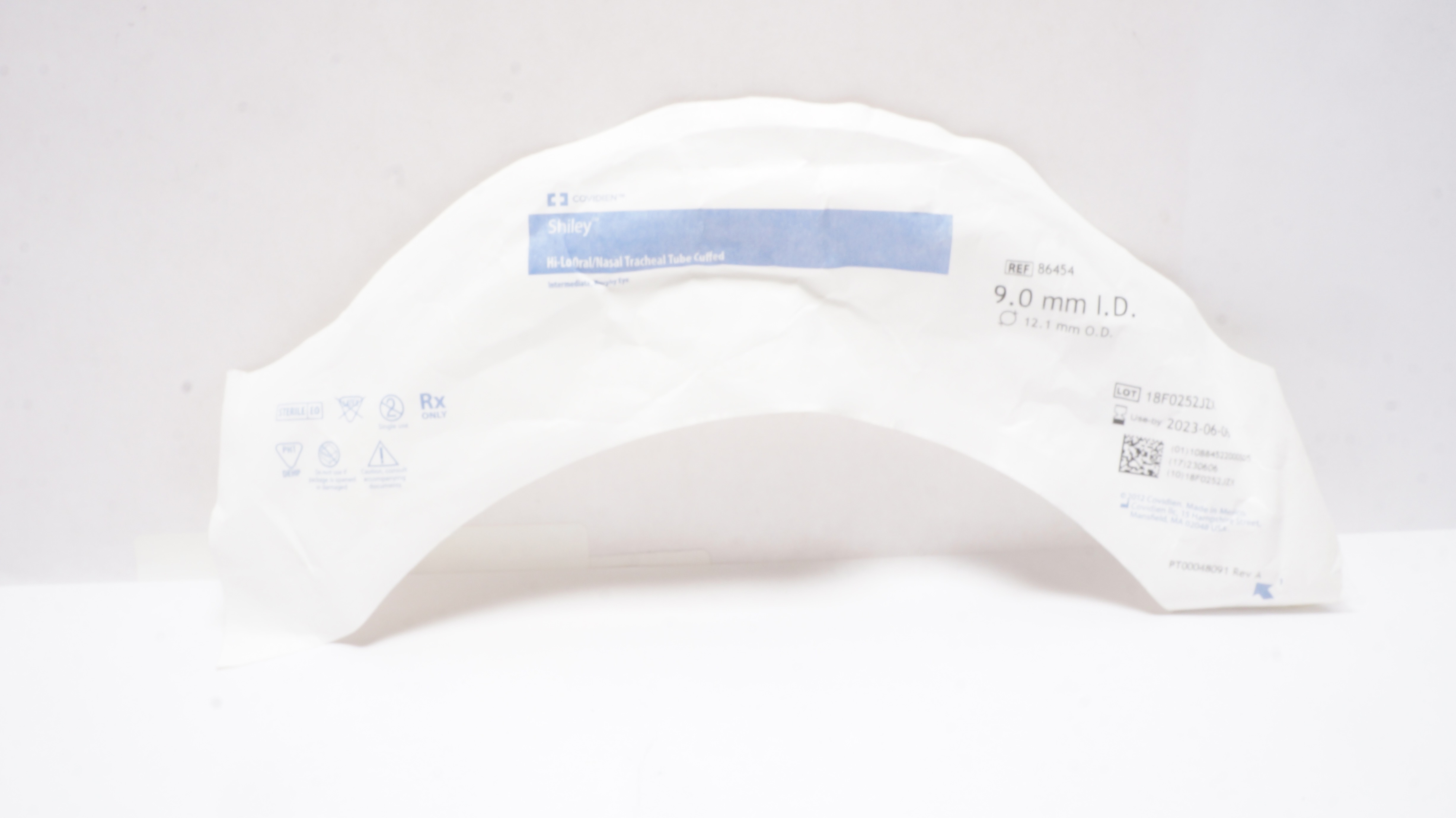 Covidien 86454 Shiley Hi-Lo Oral/Nasal Tracheal Tube Cuffed 9.0ID x 12.1mm OD(x)