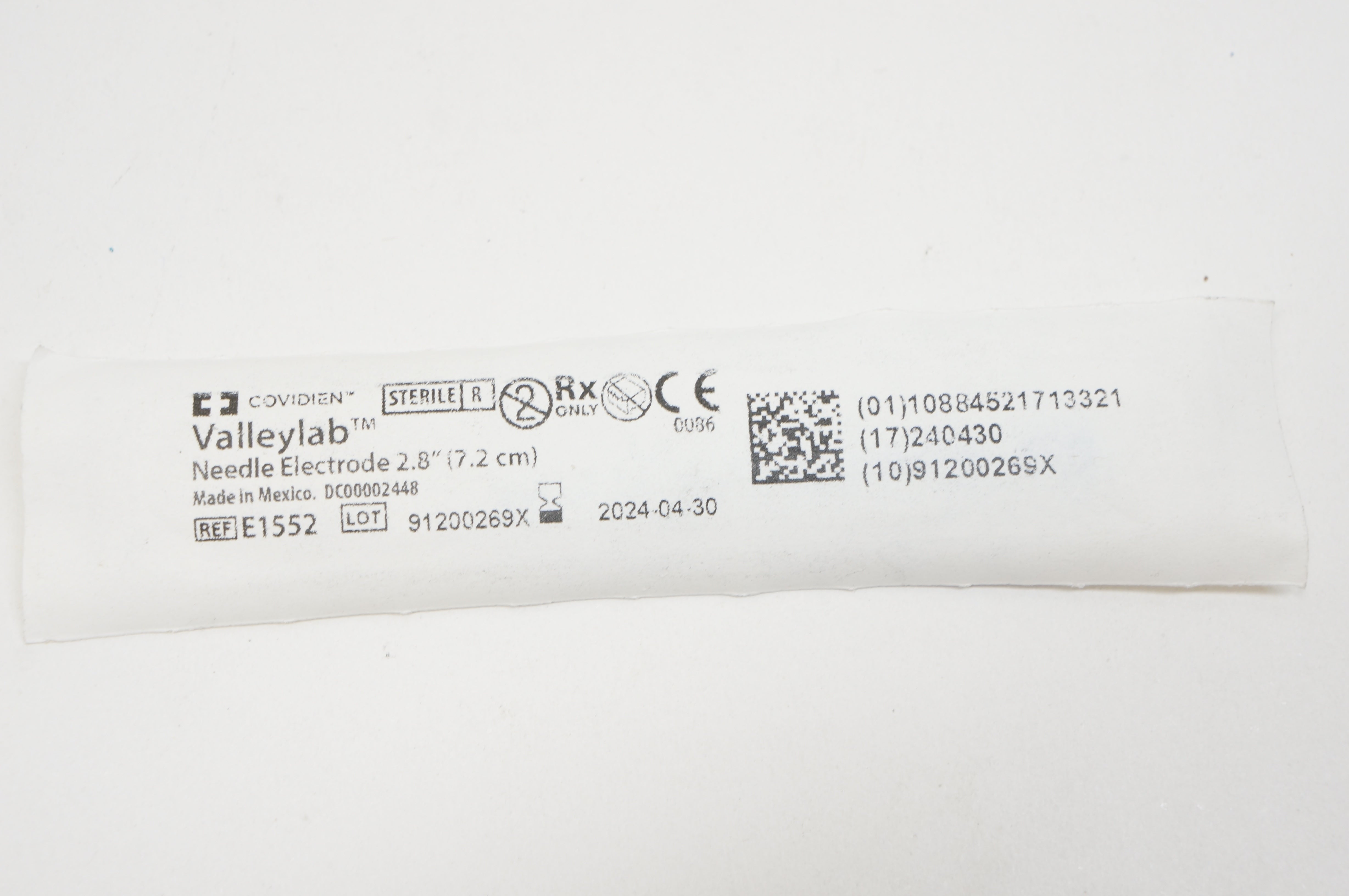 Covidien E1552 Valeylab Ndle Electrode 2.8inch