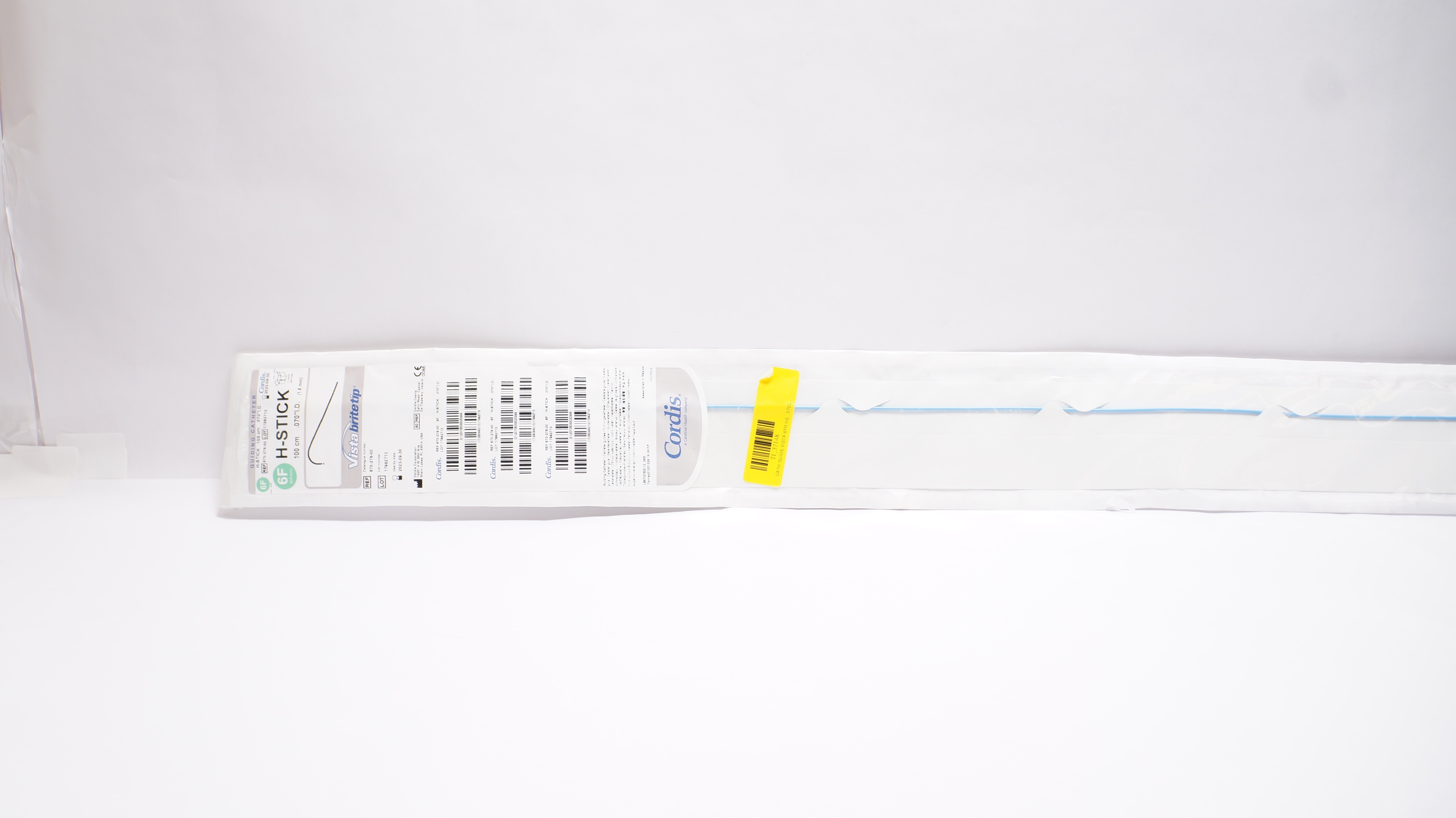 Cordis 670-278-00 VistaBritteTip Guiding Cath H-Stick 6F x .070inch x 100cm (x)
