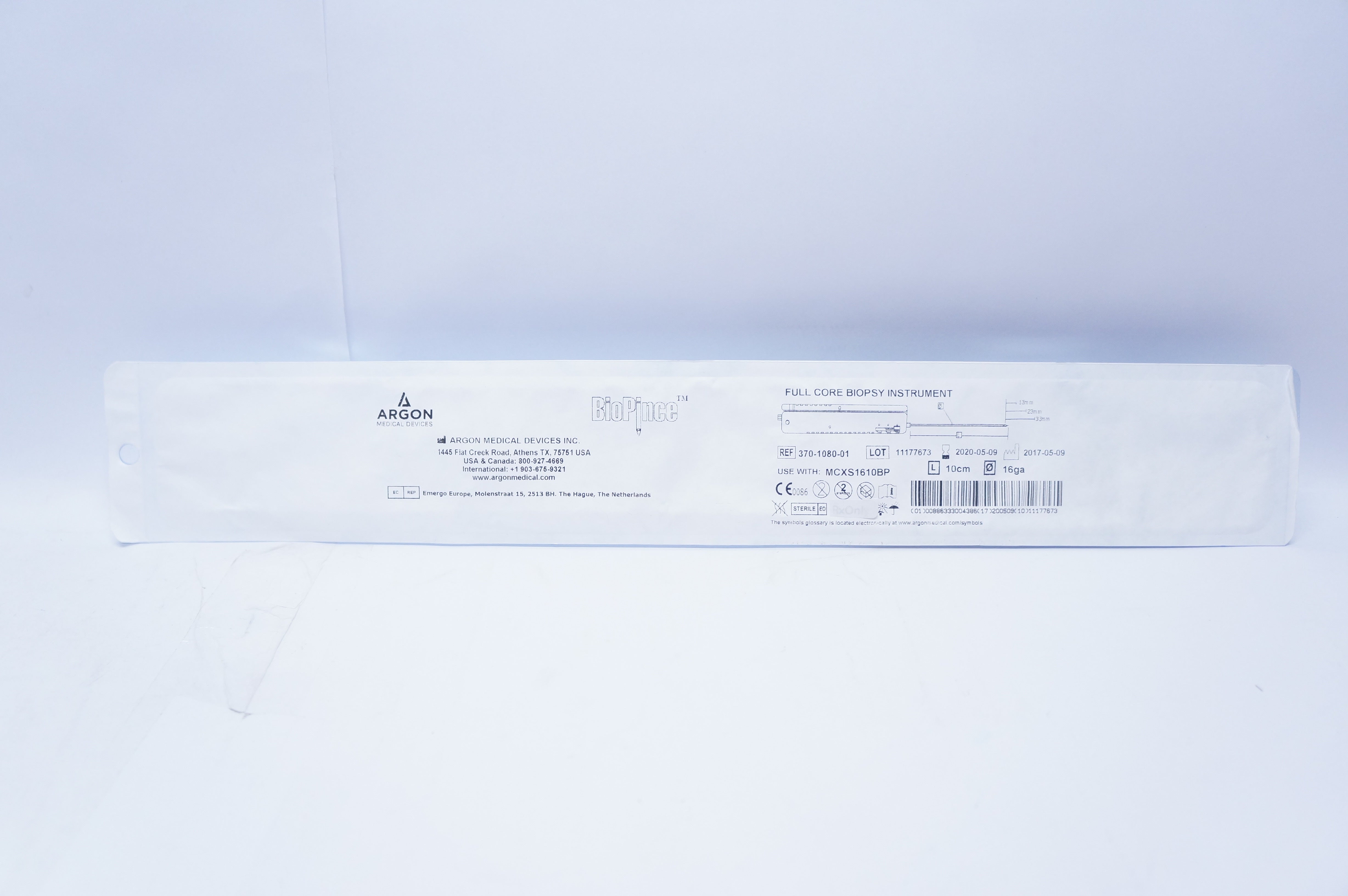 Argon 370-1080-01 Full Core Biopsy Instrument 10cm x 16ga (x)