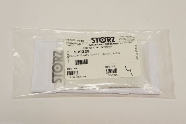 Karl Storz 539329 Bulldog Clamp Curved Length 4.5 cm