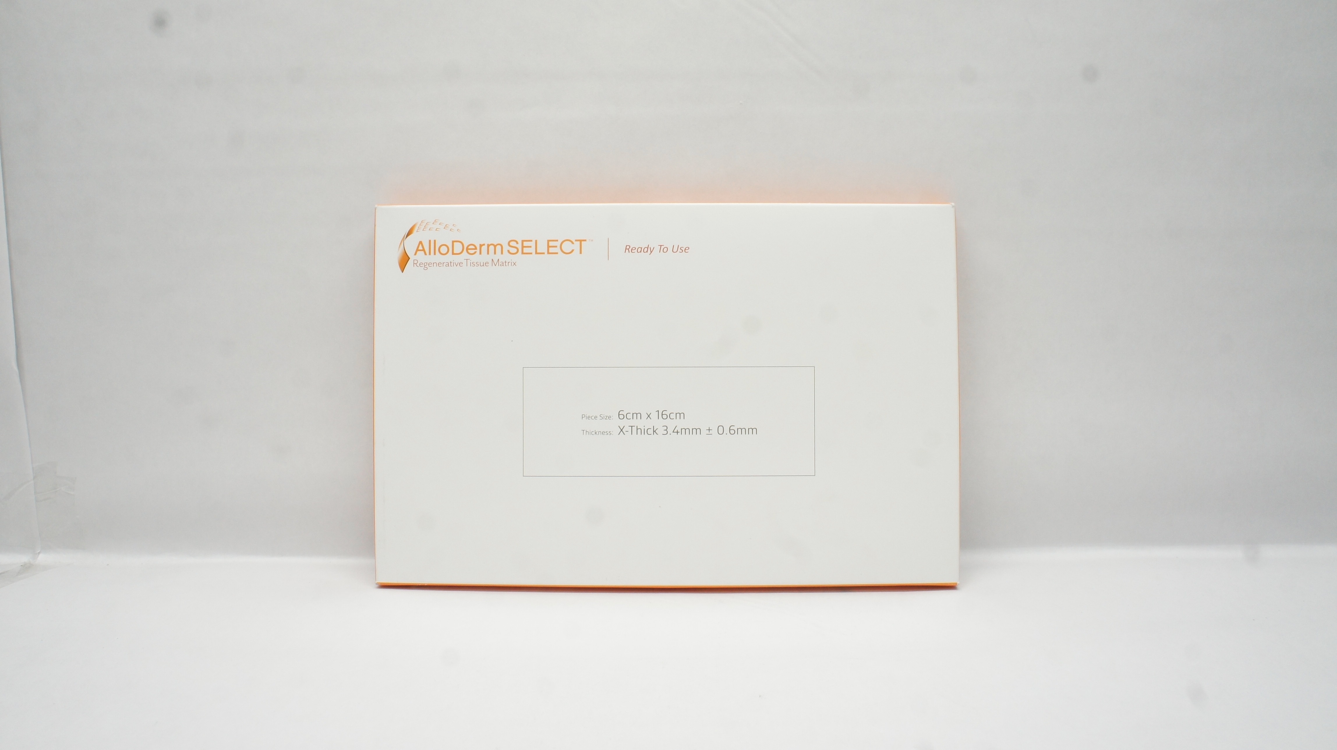 AlloDerm 1522616 Regenerative Tissue Matrix 6 x 16cm X-Thick 3.4 +0.6mm (x)