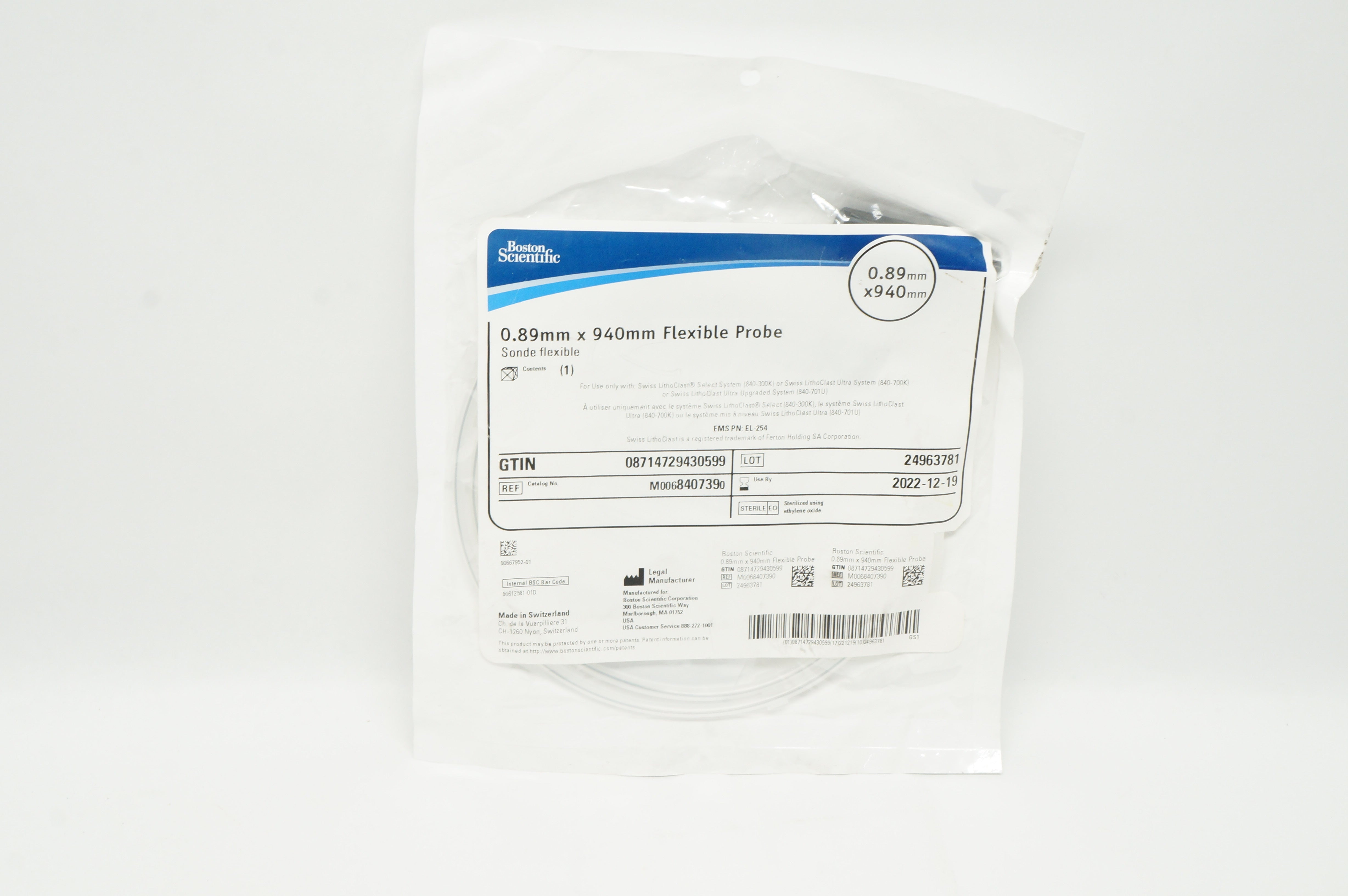 Boston Scientific M0068407390 Sonde Flexible Probe 0.89mm x 940mm