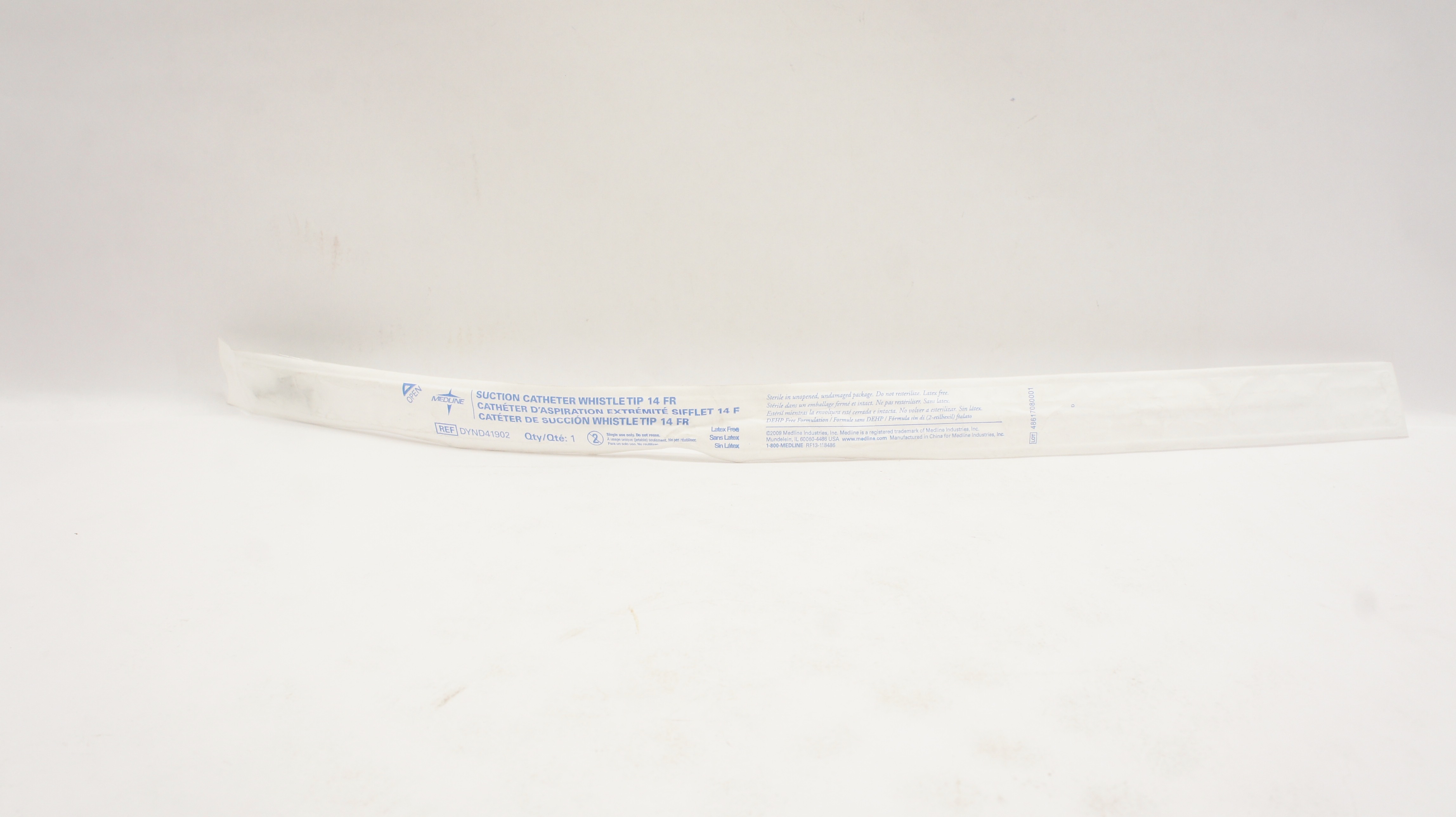 Medline DYND41902 Suction Cath. Whistle Tip, 14Fr