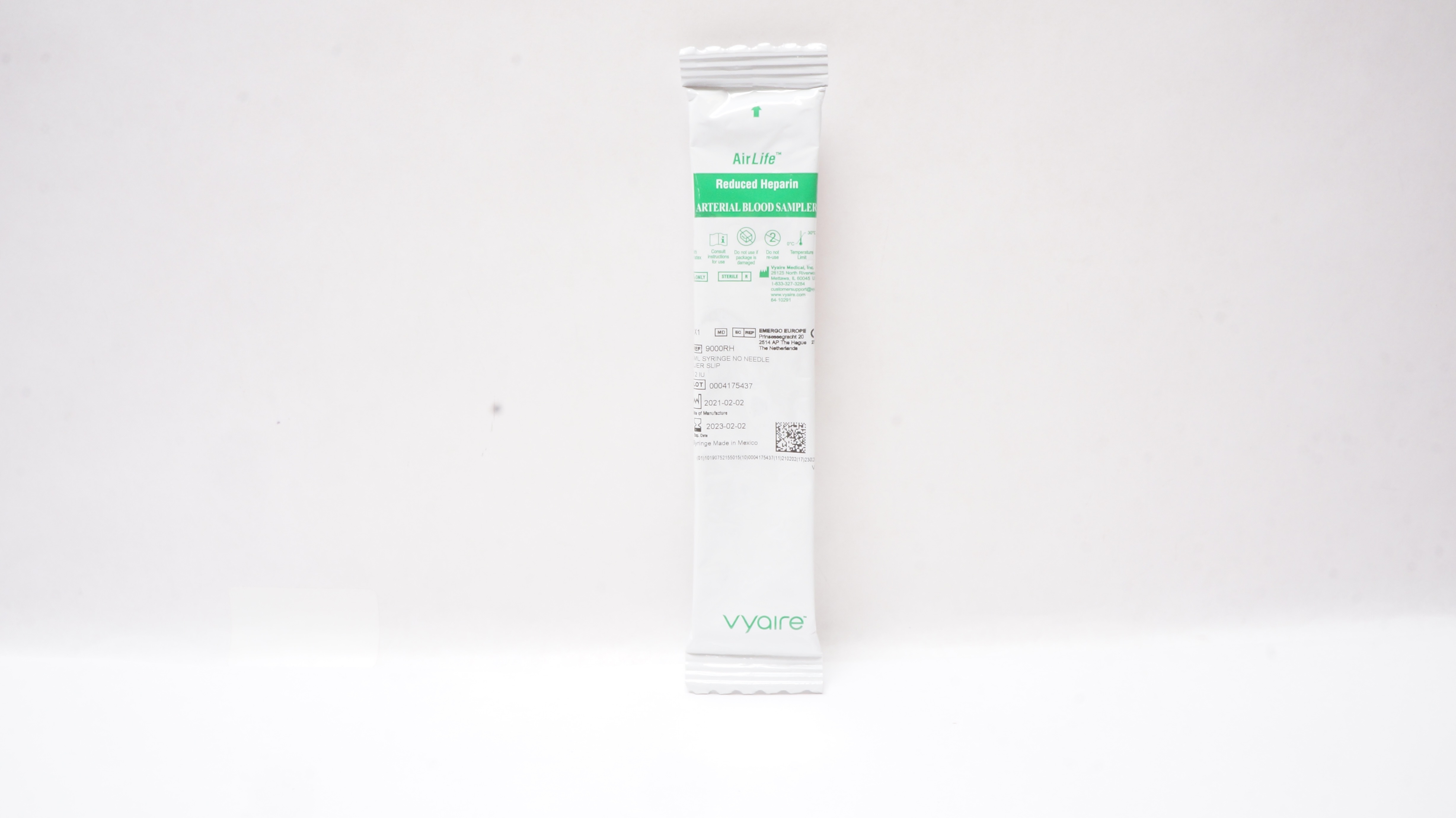 Vyaire 9000RH Airlife Reduced Heparin Arterial Blood Sampler (x)
