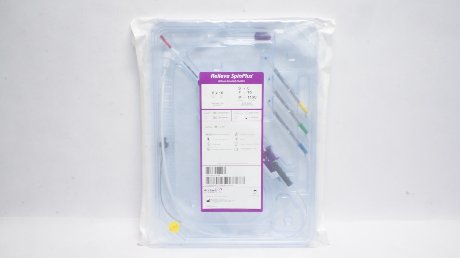 Acclarent RSP0616MFS Relieva SpinPlus Balloon Sinuplasty 6 x 16 mm