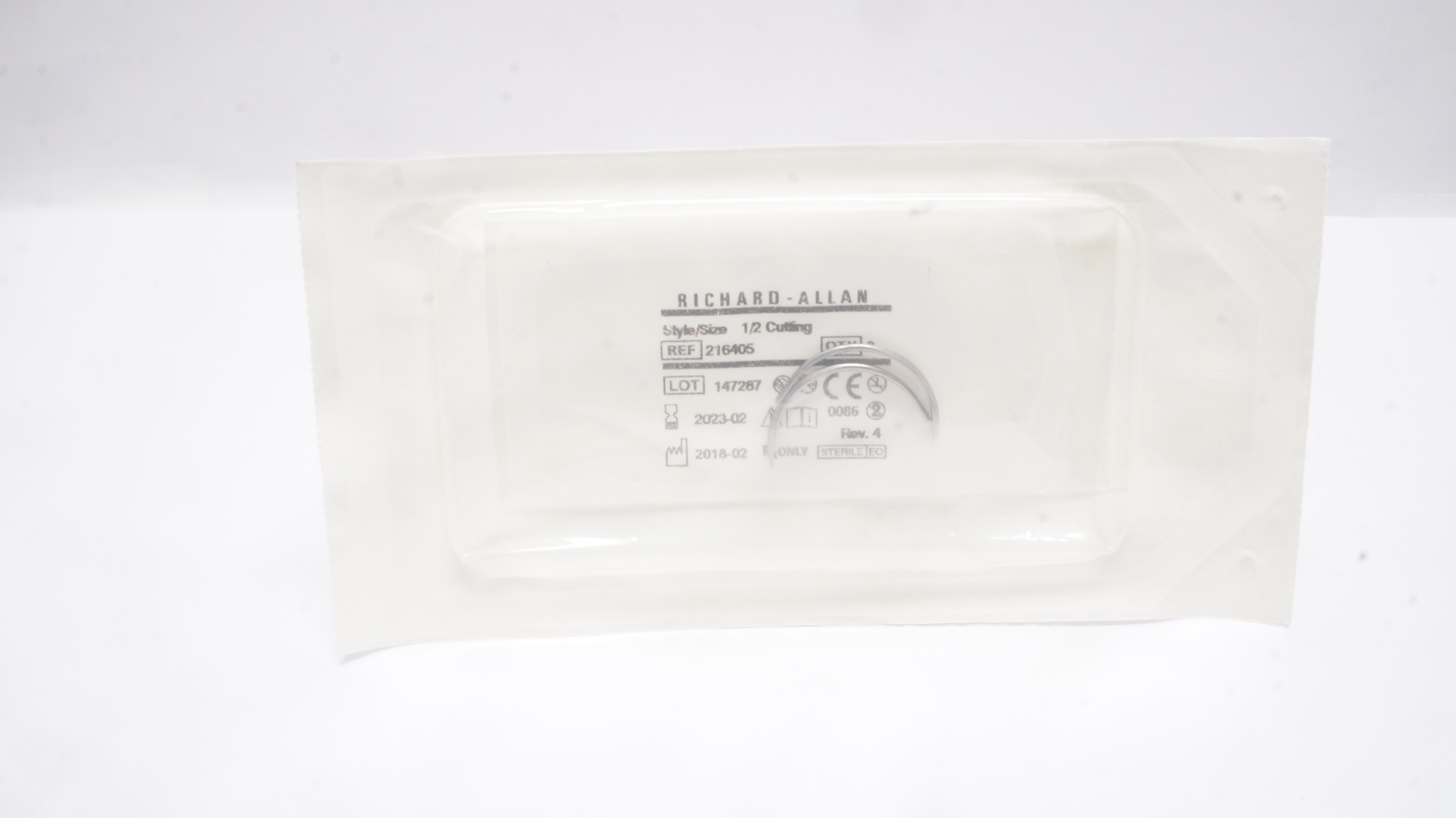 Richard-Allan 216405 Ndle, 1/2 Circle Reverse Cutting Martins Uterine (x)