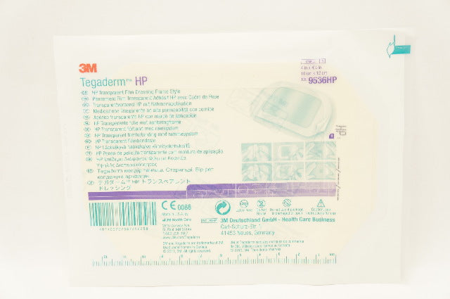 3M 9536HP Tegaderm HP Transparent Film Dressing Frame Style 4 x 4-3/4 inch (x)