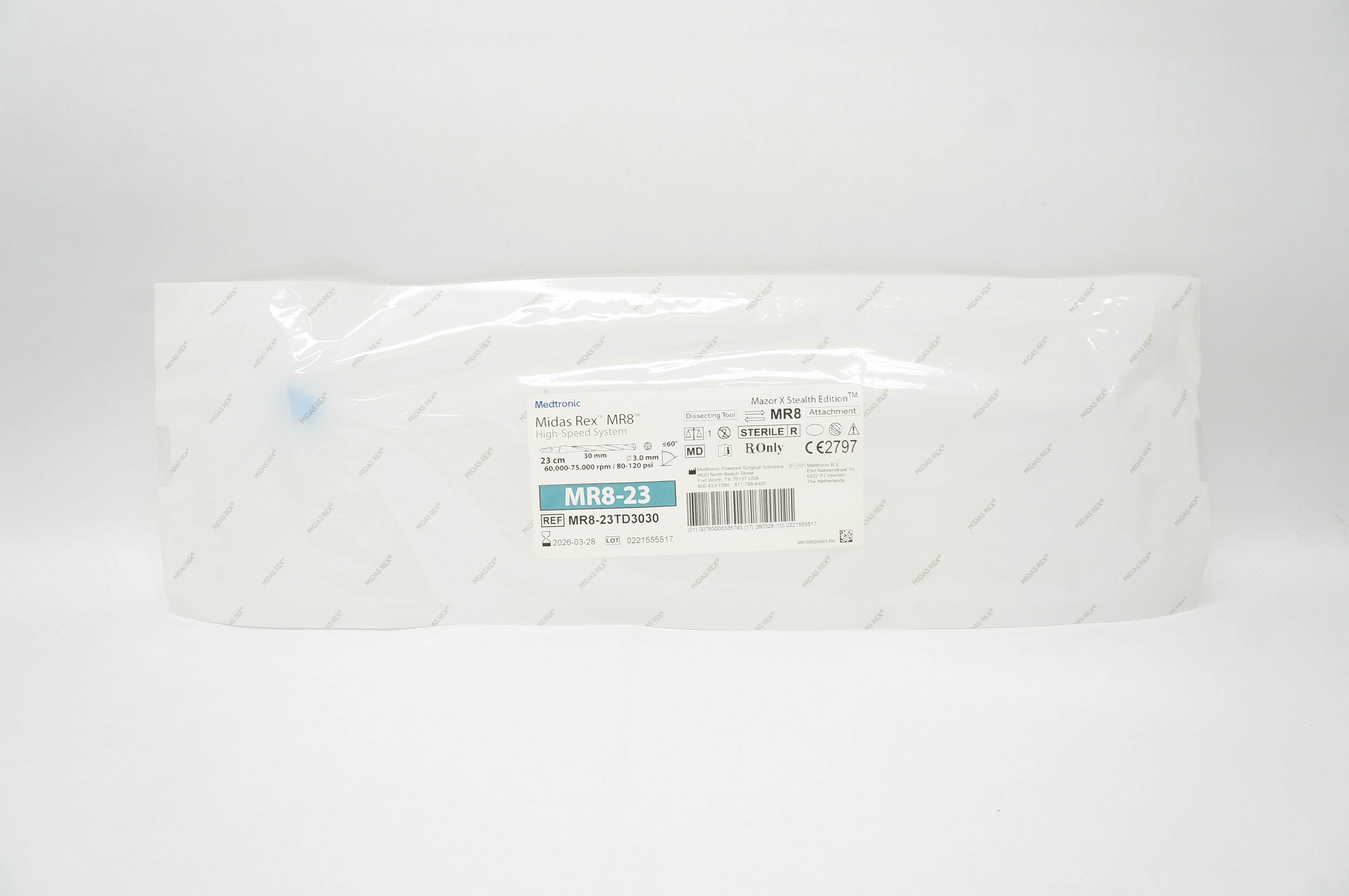 Medtronic MR8-23TD3030 Midas Rex MR8 High-Speed System
