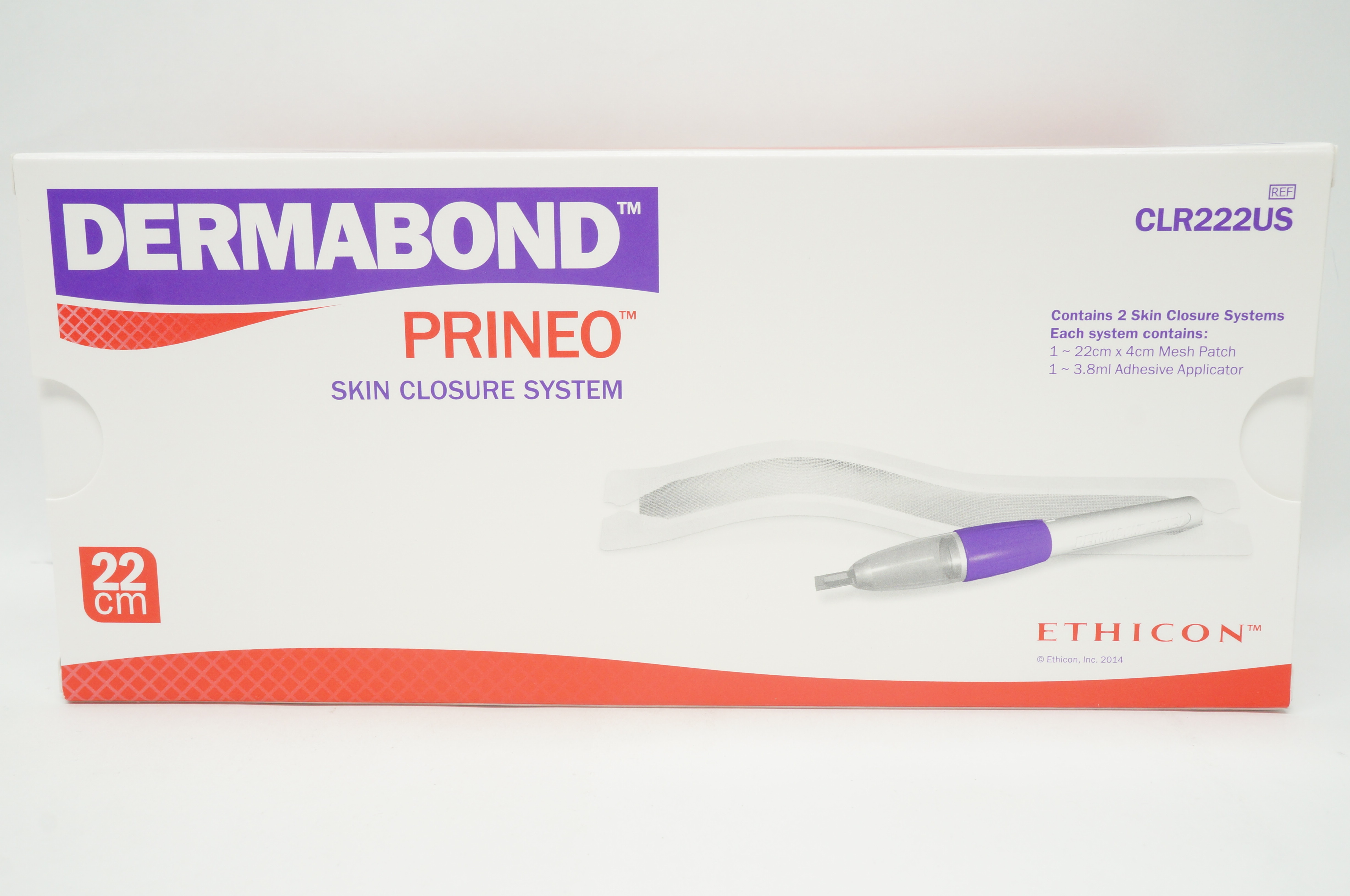 Ethicon CLR222US Dermabond Prineo Skin Closure System 22cm (x)