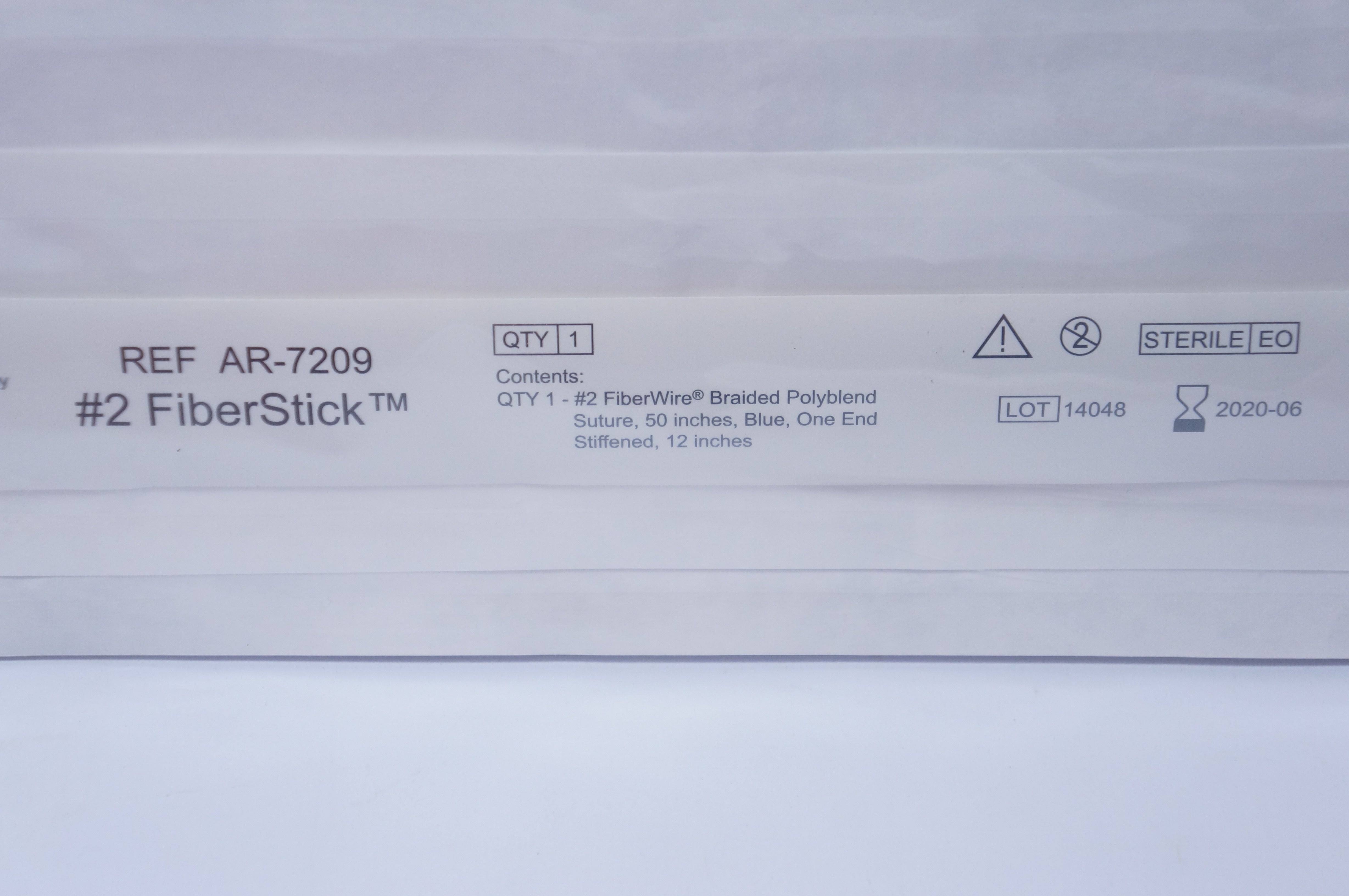 Arthrex AR-7209 #2 FiberStick #2 FiberWire Braided Polyblend Suture, 50inch (x)