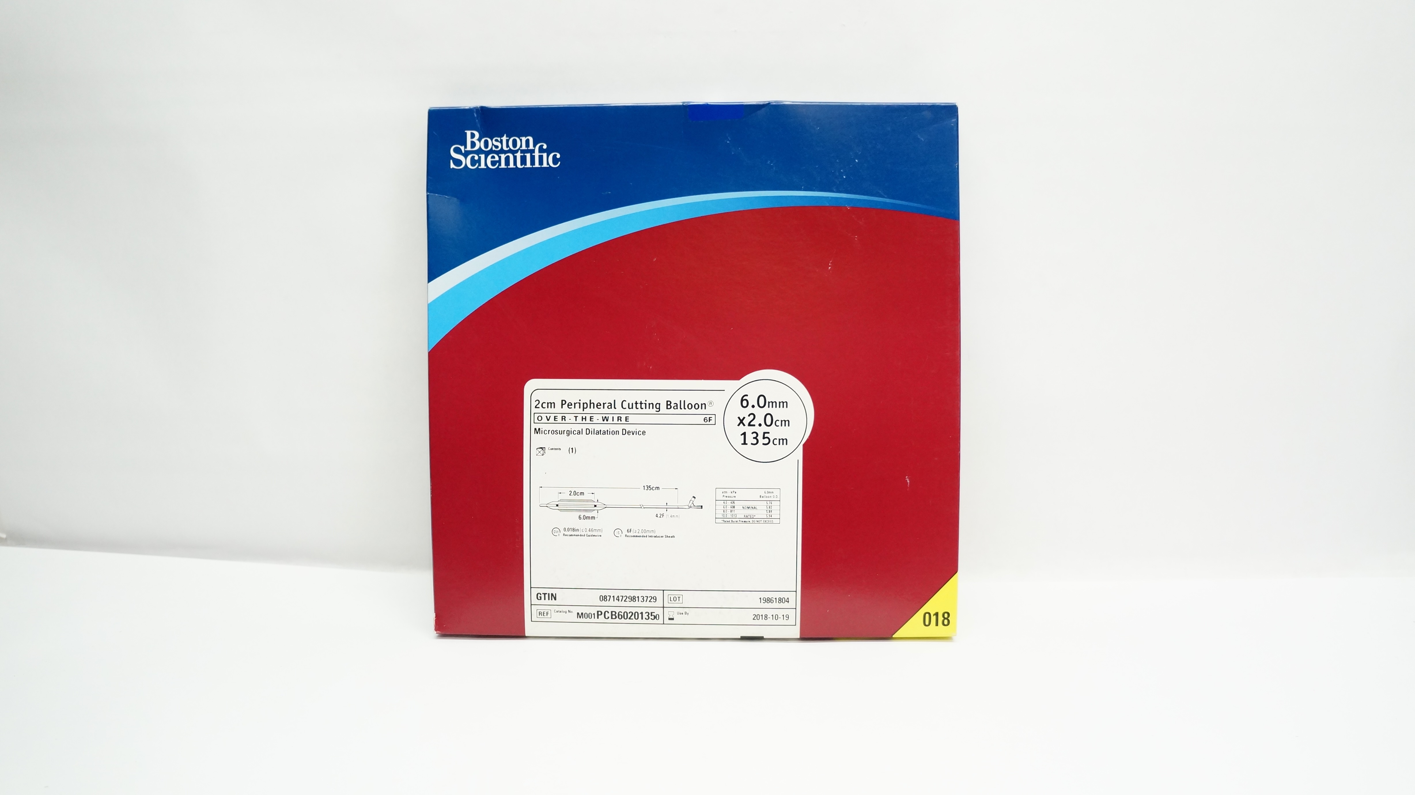 Boston Scientific M001PCB60201350 Peripheral Cutting Balloon 6mmx2.0cmx135cm(x)