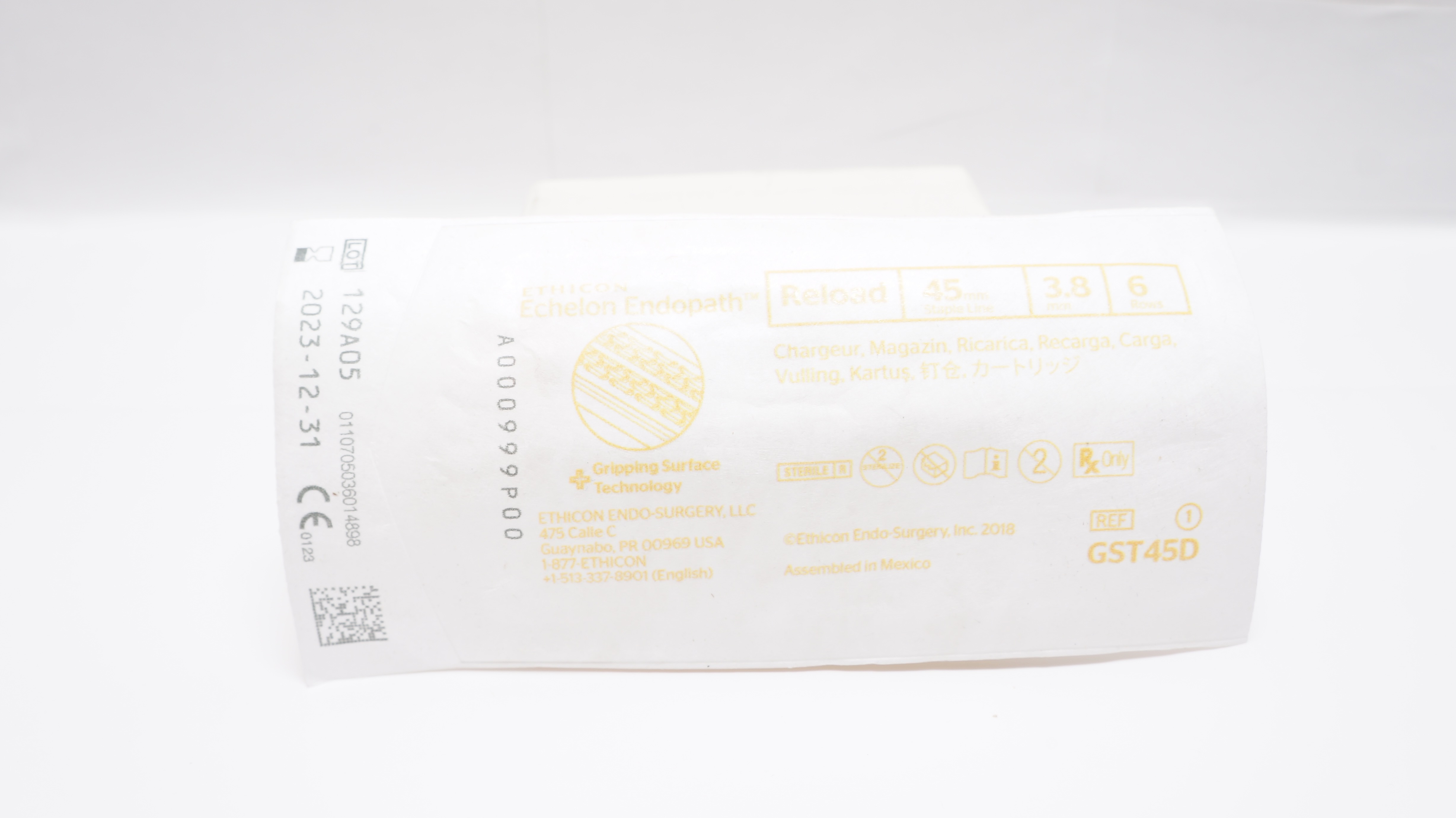 Ethicon GST45D Echelon Endopath Reload 45mm x 3.8mm 6 Rows (x)