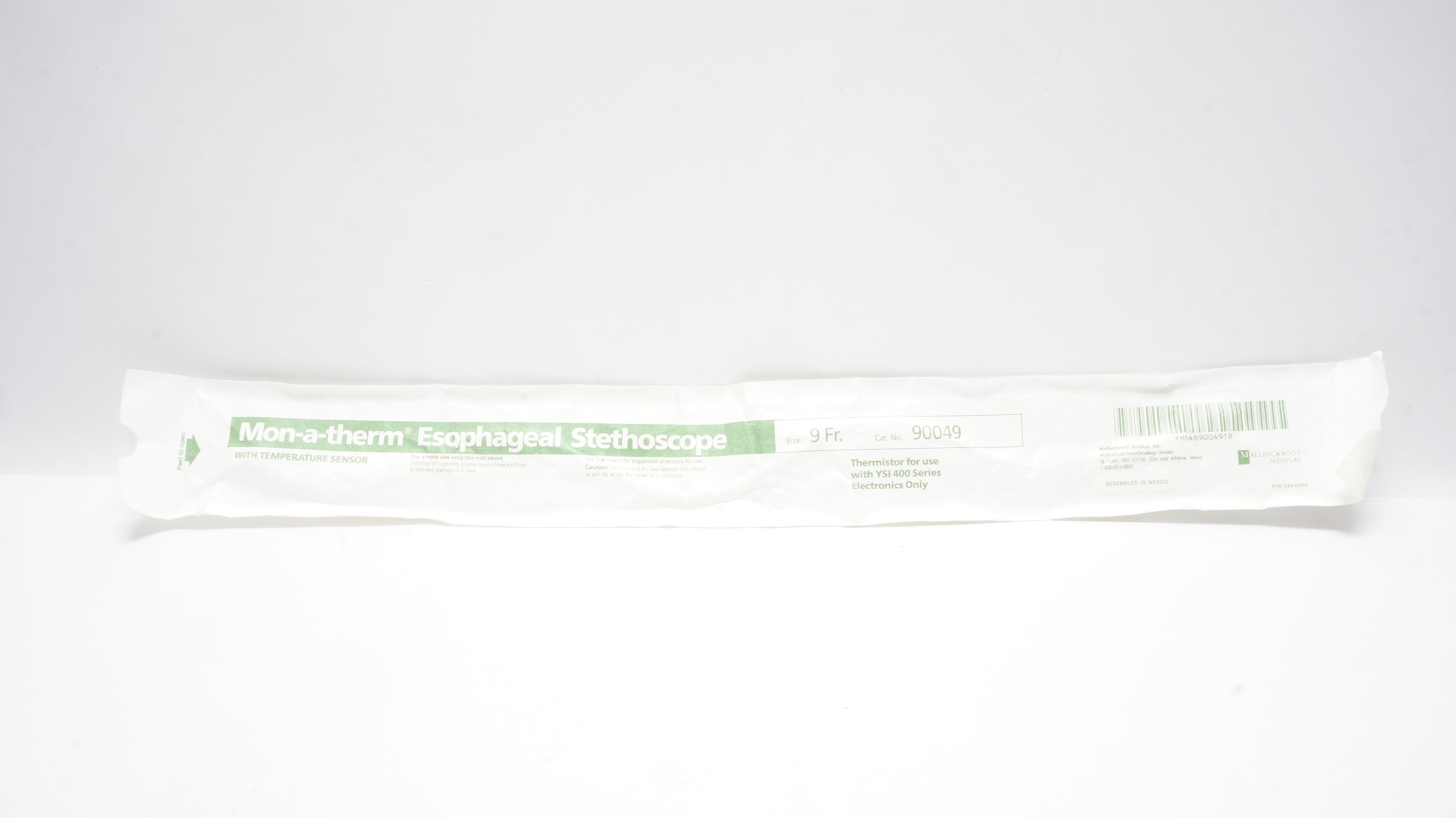 Mallinckrodt Medical 90049 Mon-a-Therm Esophageal Stethoscope 9Fr