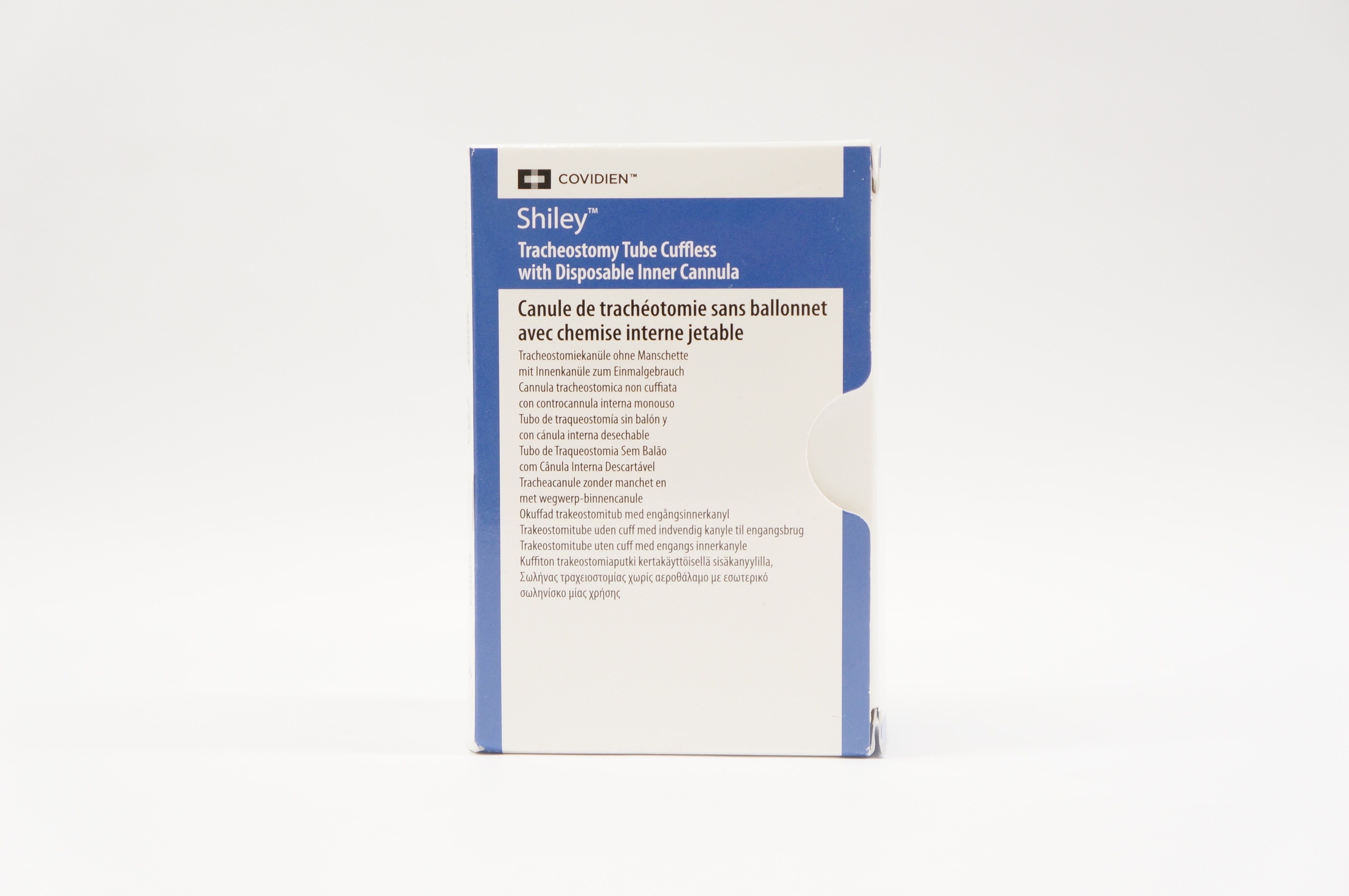 Covidien 4DCFS Tracheostomy Tube Cuffless With Disposable Inner Cannula 5.0mm