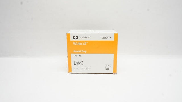 Covidien 5110 Webcol Alcohol Prep 2 Ply, Large - Box of 200