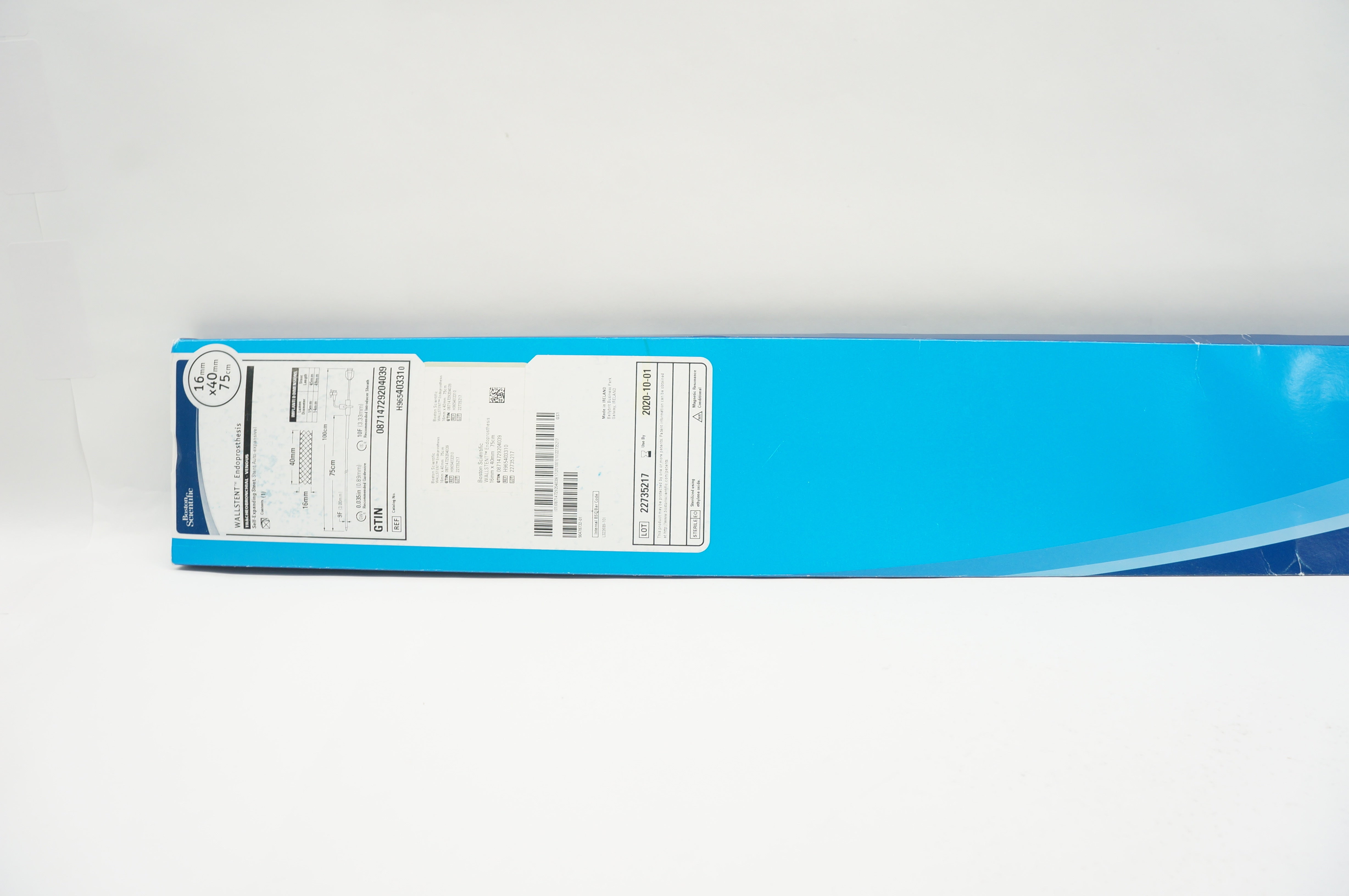 Boston Scientific 40331 WallStent Endoprosthesis Stnt 16mm x 40mm 75cm (x)