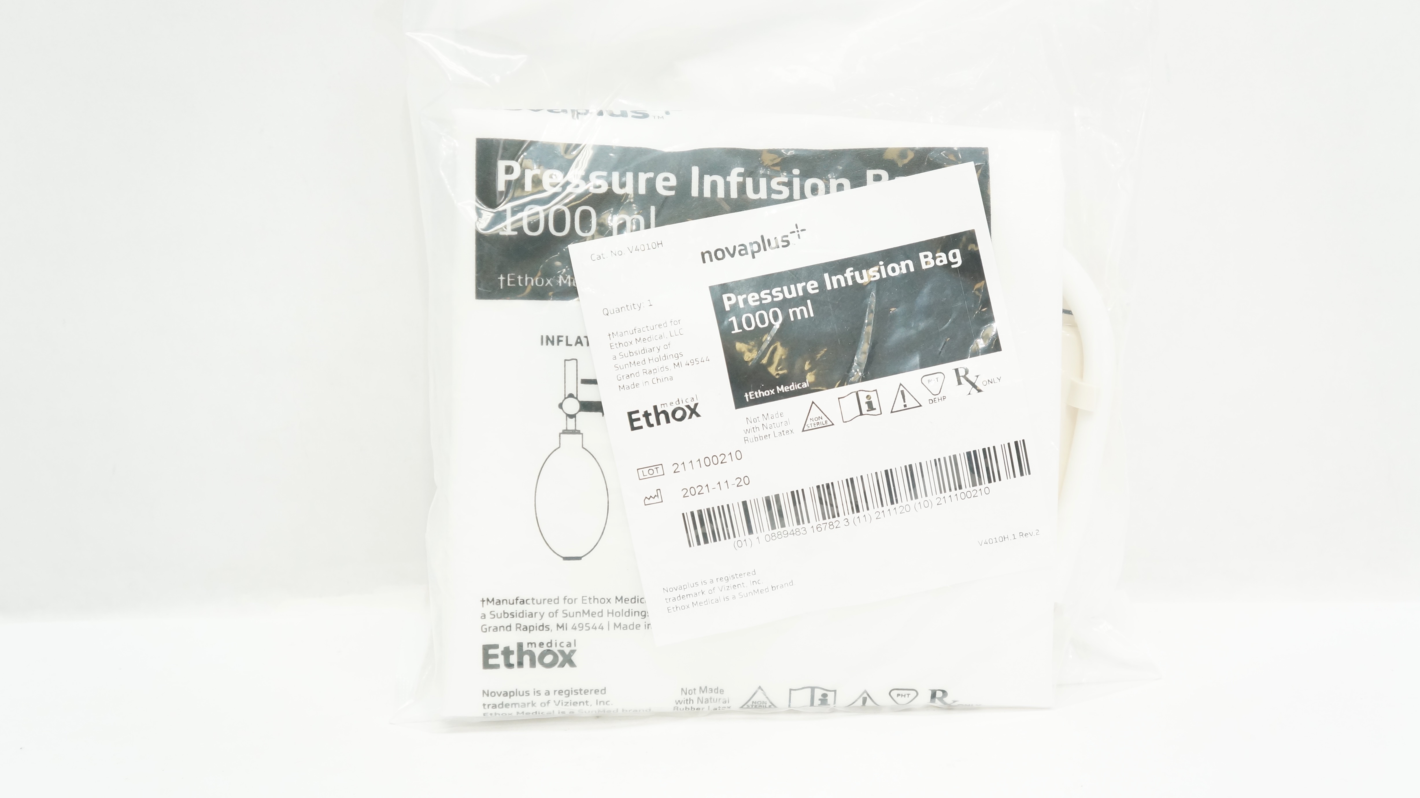 Ethox V4010H Novaplus Pressure Infusion Bag 1000mL
