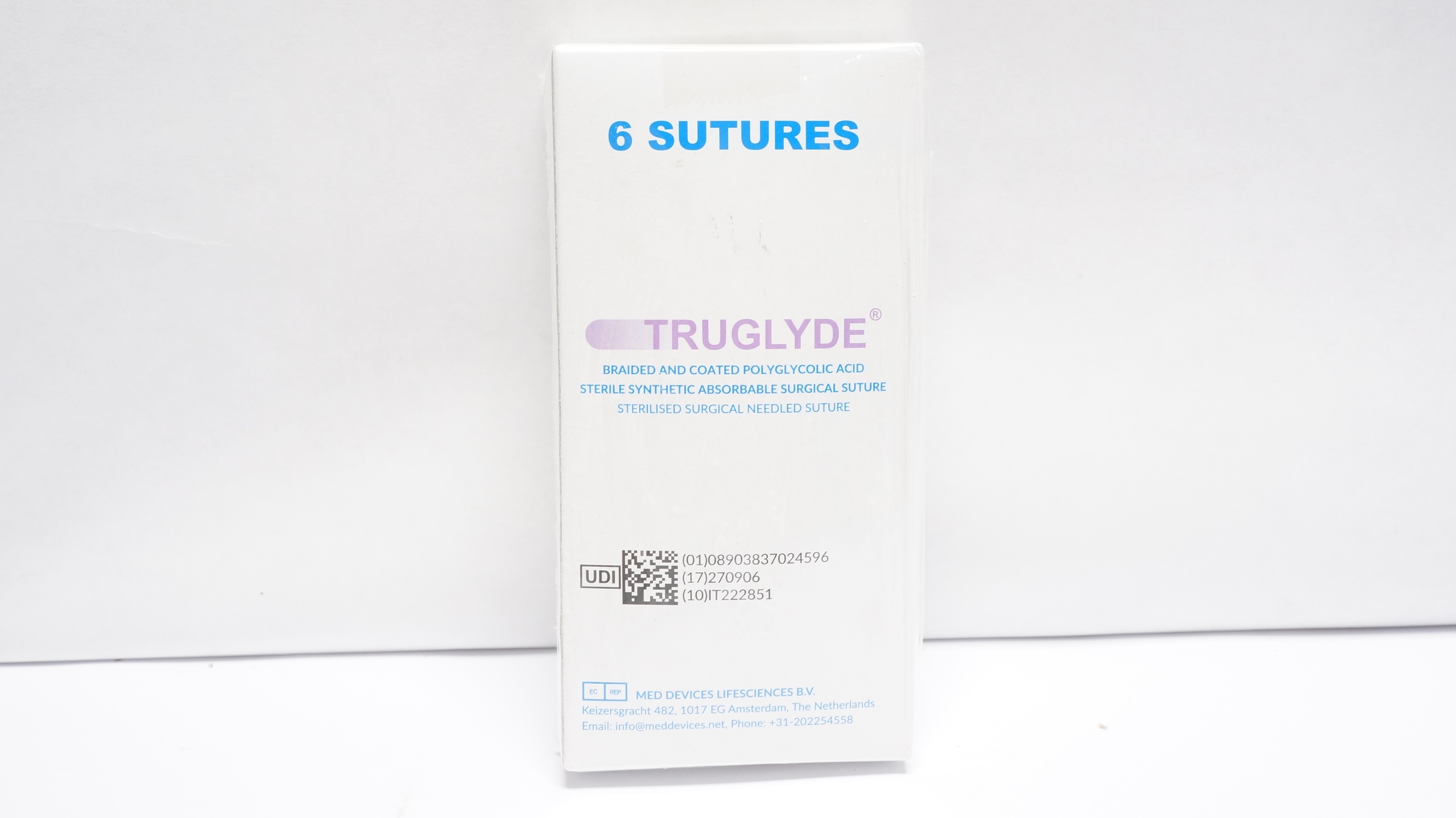 Healthium IT222851 Standard Truglyde Absorbable Surgical Stre. - Box of 6