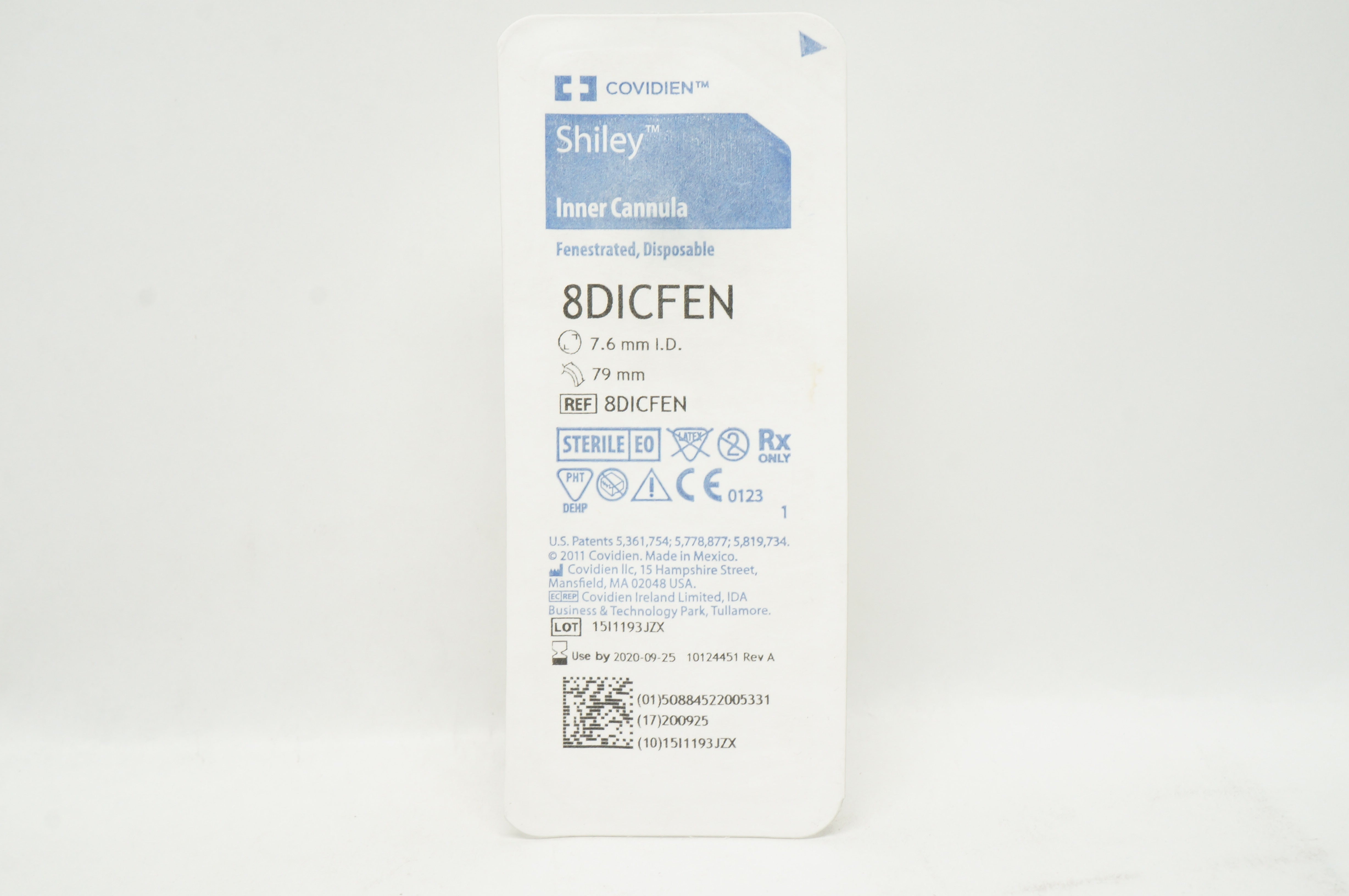 Covidien 8DICFEN Shiley Inner Cannula 7.6mm 79mm (x)