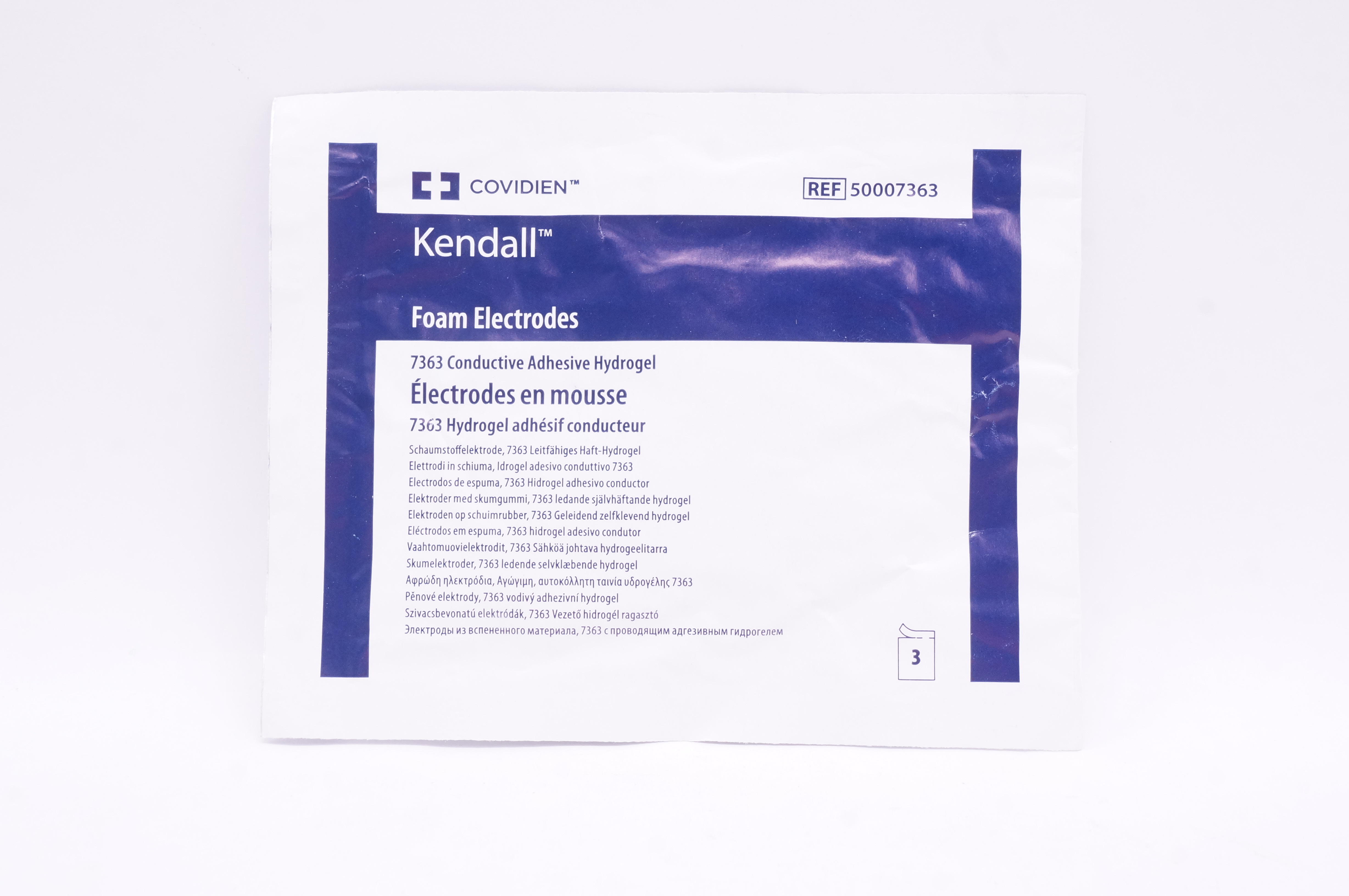 Covidien 50007363 Kendall Foam Electrodes - Pack of 3