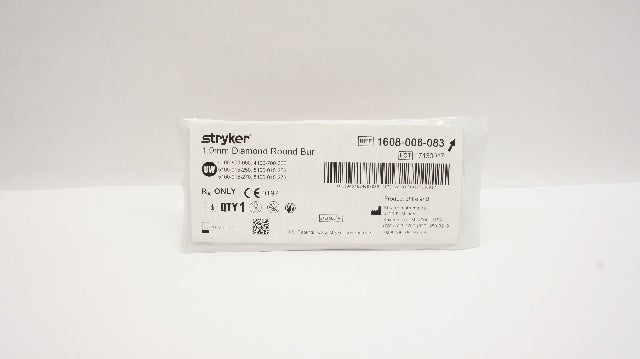 Stryker 1608-006-083 Diamond Round Bur 1.0mm (x)