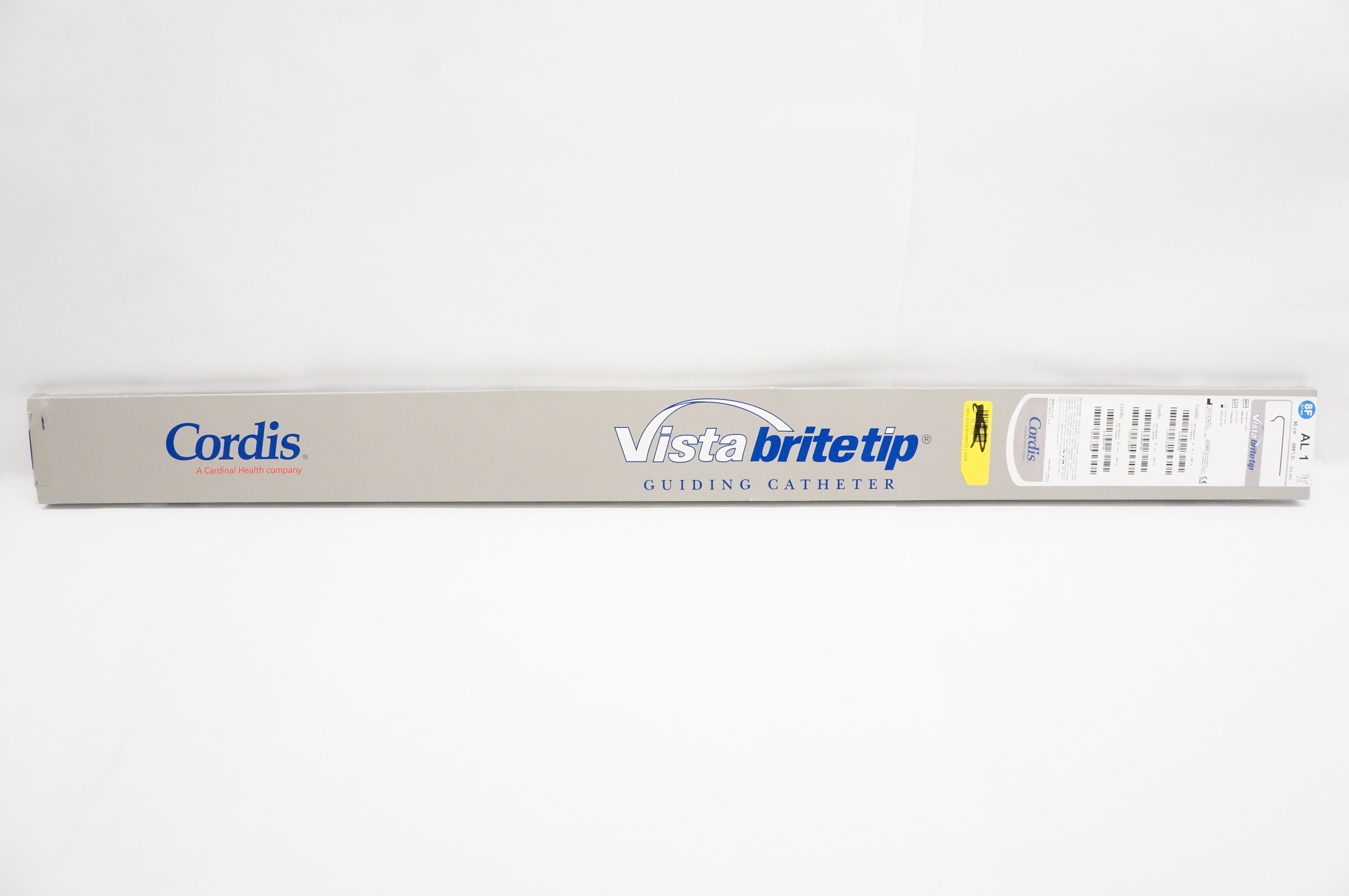Cordis 588-843T VistaBrite Tip Guiding Cath. AL 1 8F x 90cm x 088inch ID (x)
