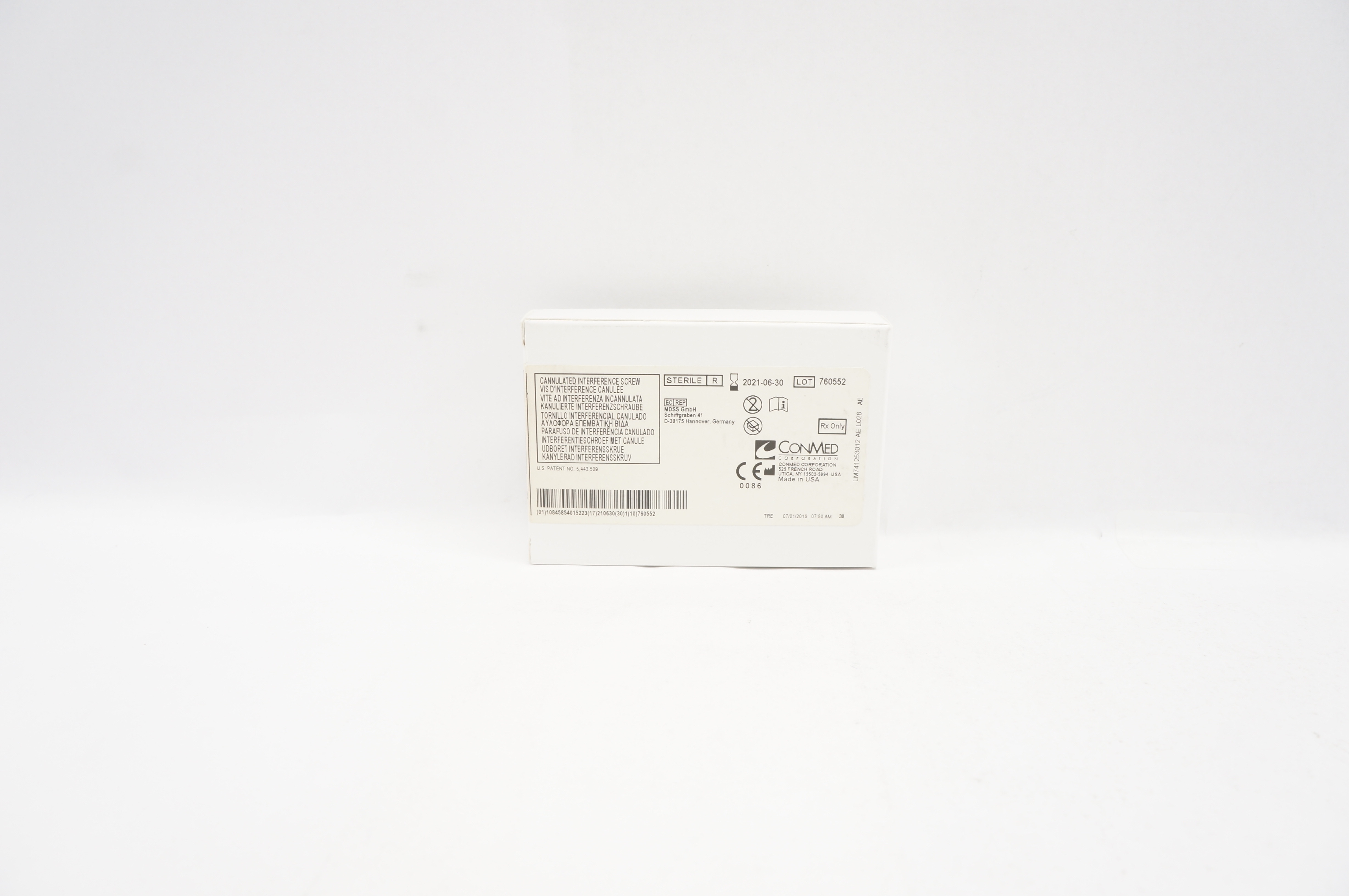 Conmed C8810 Propel Cannulated Interference Screw 8mm x 25mm  (x)
