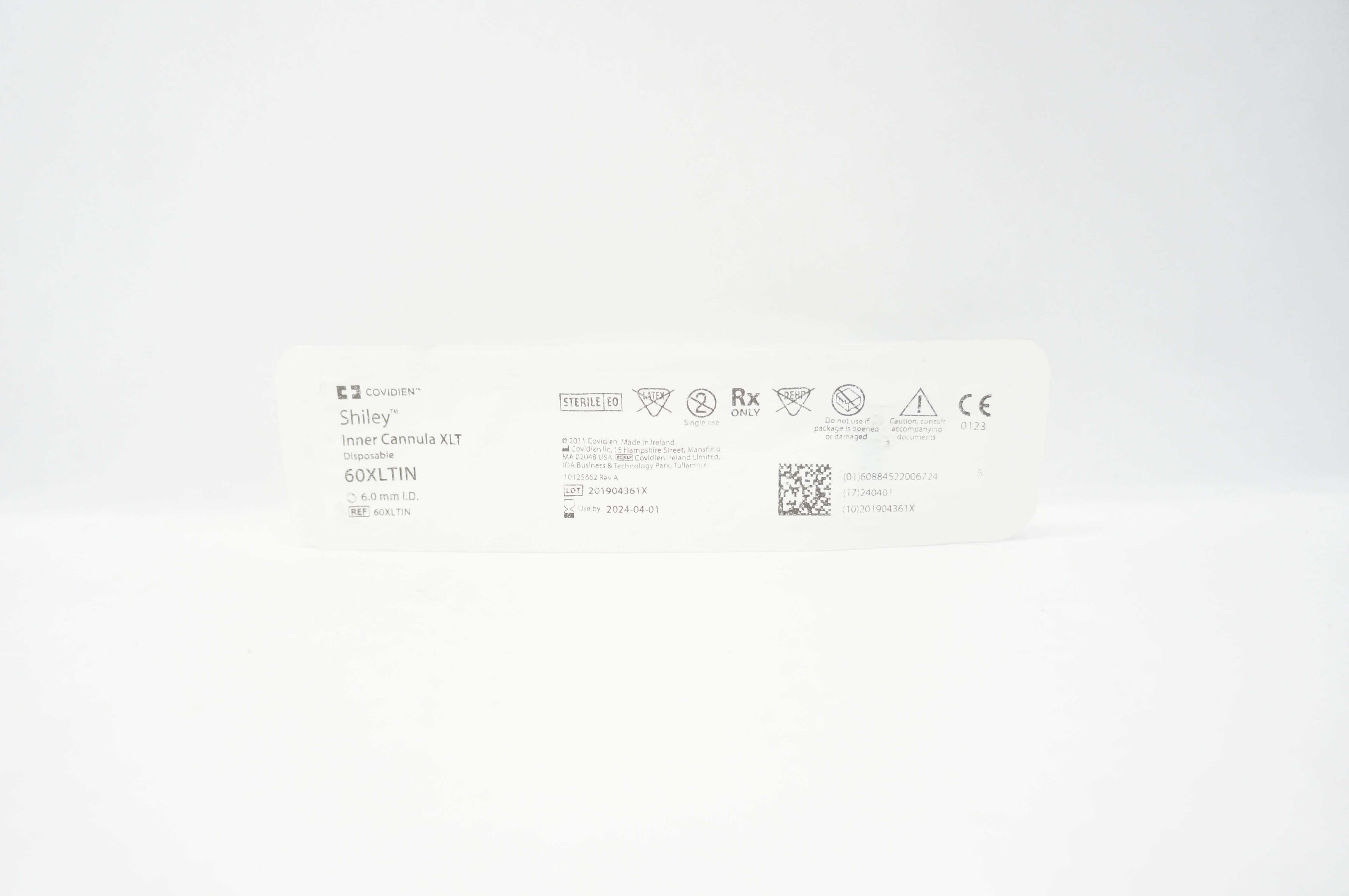 Covidien 60XLTIN Shiley Inner Cannula XLT, 6.0mm ID