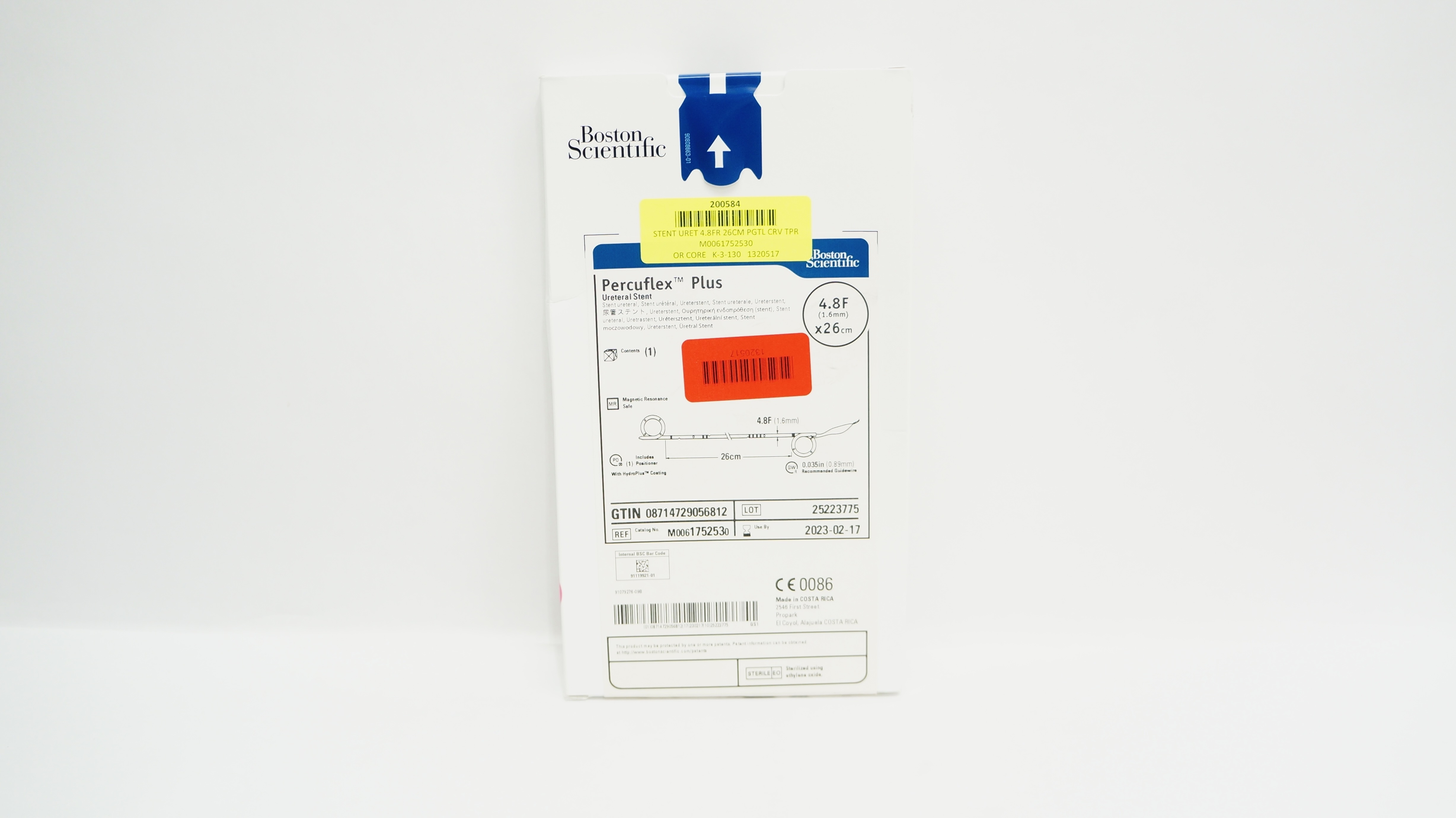 Boston Scientific 175253 Percuflex Plus Ureteral Stnt 4.8F x 26cm (x)