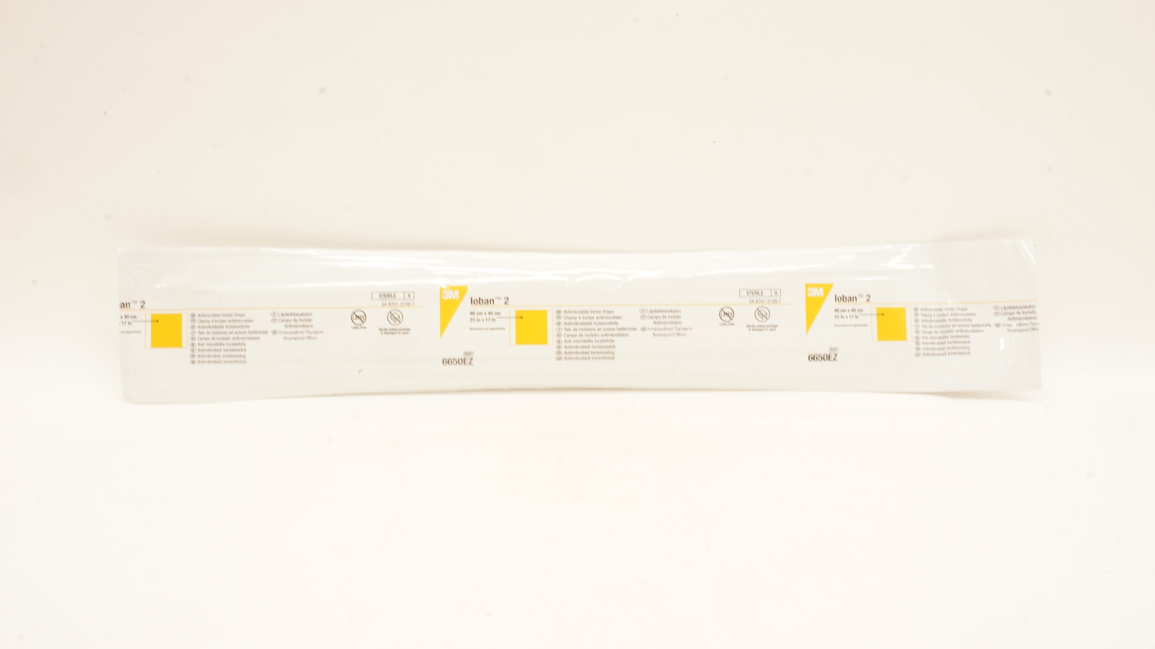 3M 6650EZ Loban 2 Antimicrobial Incise Drape 23inch x 17inch