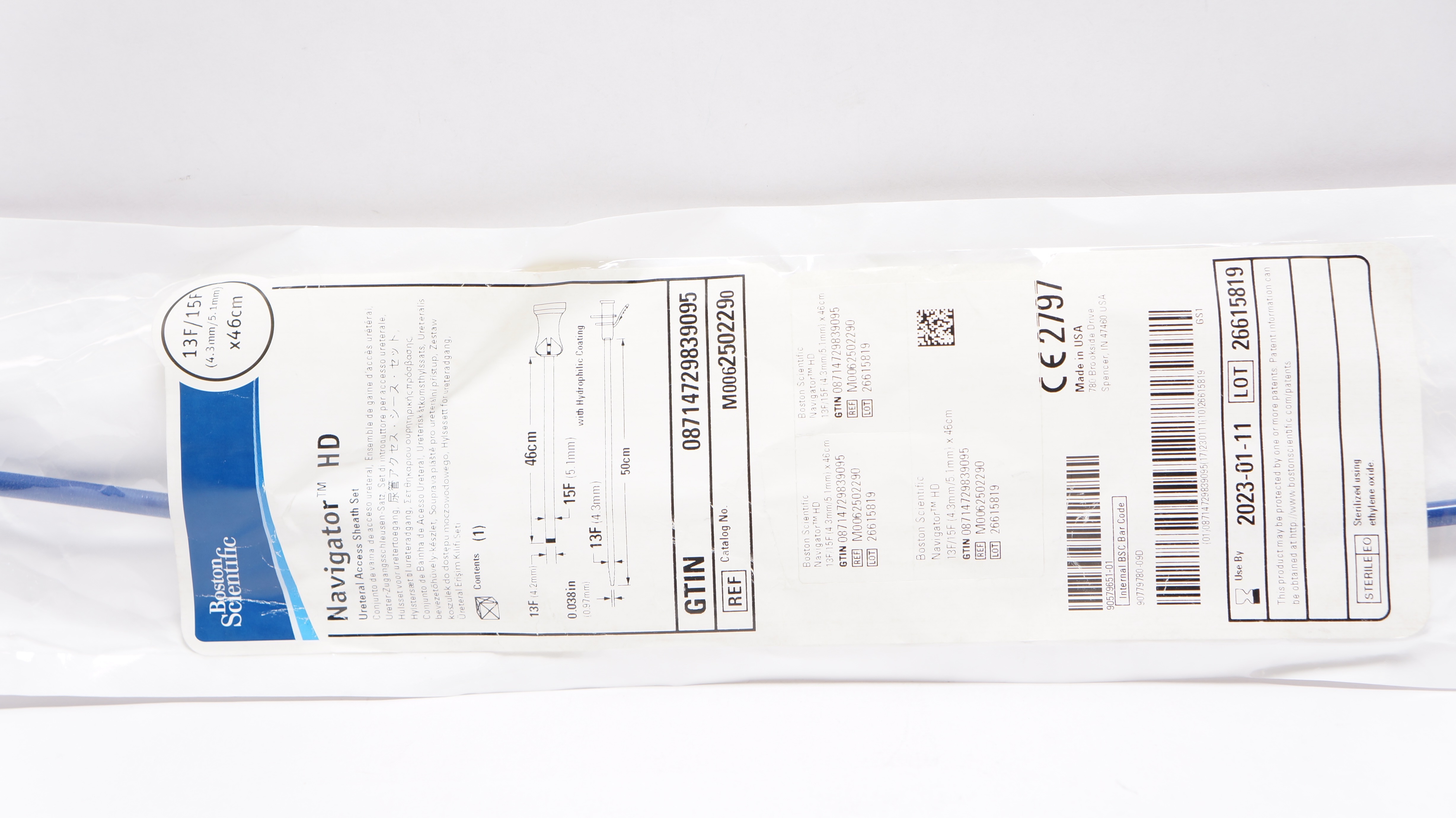 Boston Scientific M0062502290 Navigator HD Ureteral Sheath Set 13/15F x 46cm (x)