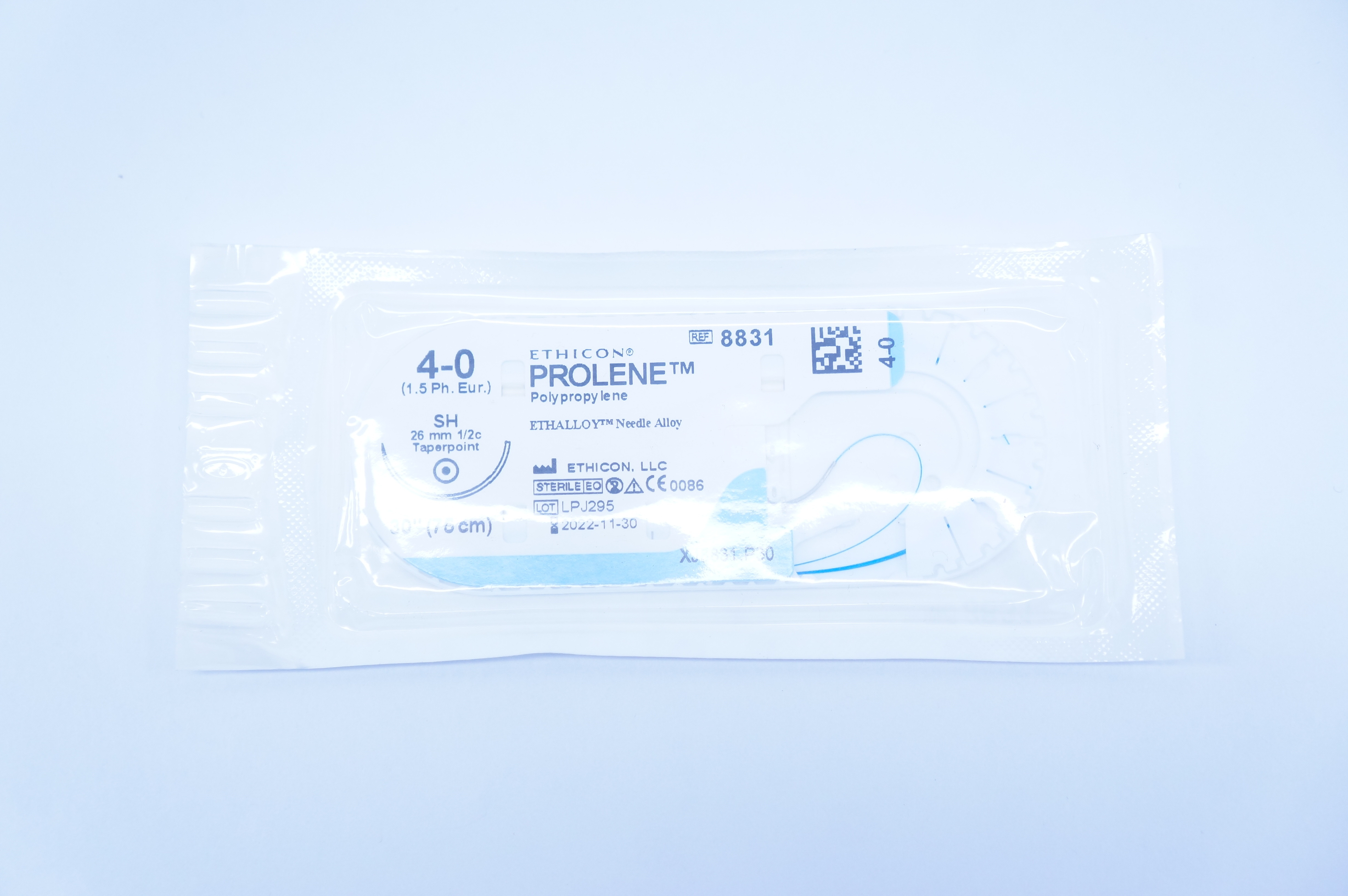 Ethicon 8831 4-0 PROLENE, SH, 26mm 1/2c Taperpoint, 30inch (x)