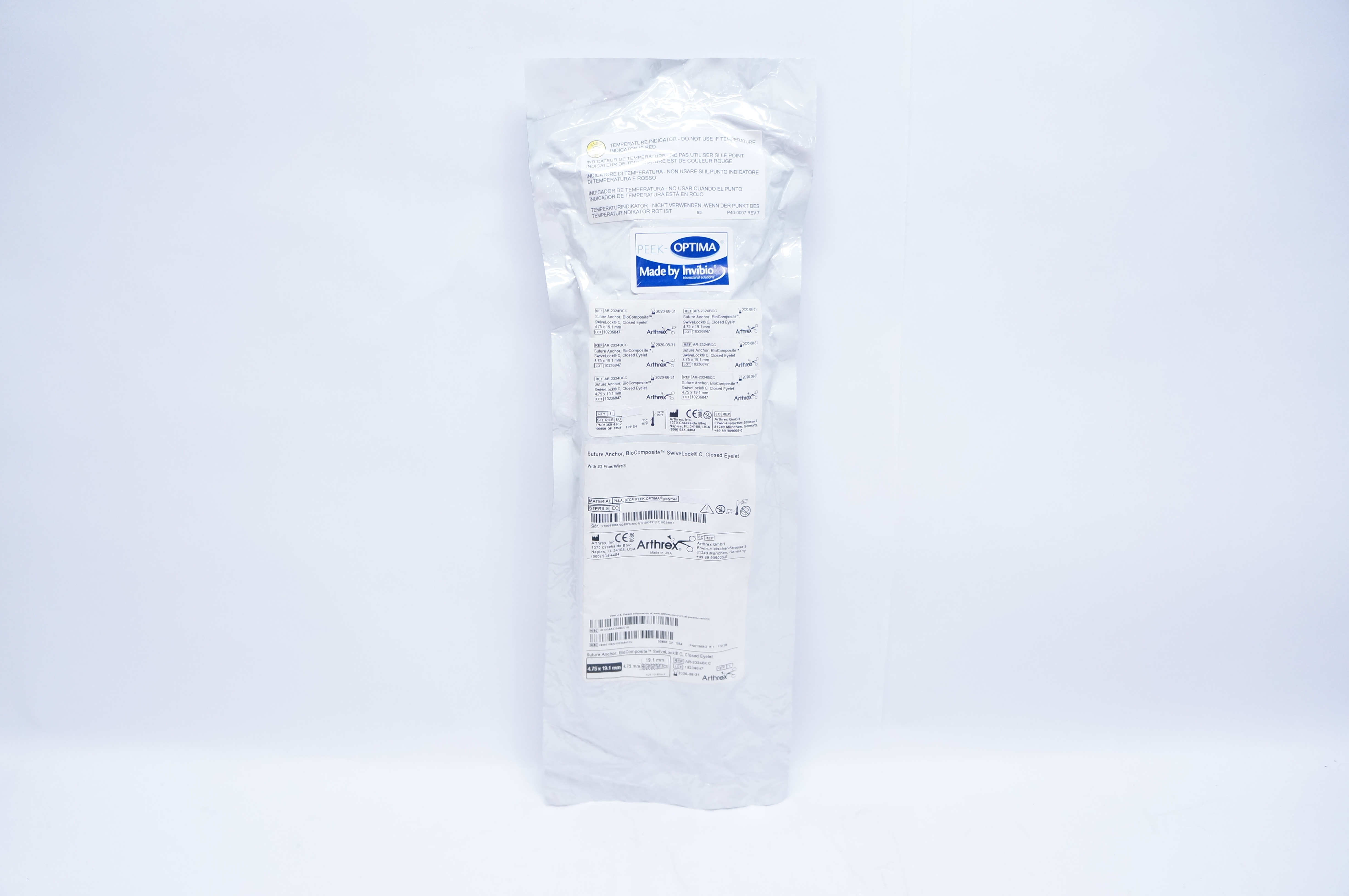 Arthrex AR-2324BCC Stre Anchor, BioComposite, SwiveLock C 4.75 x 19.1mm (x)