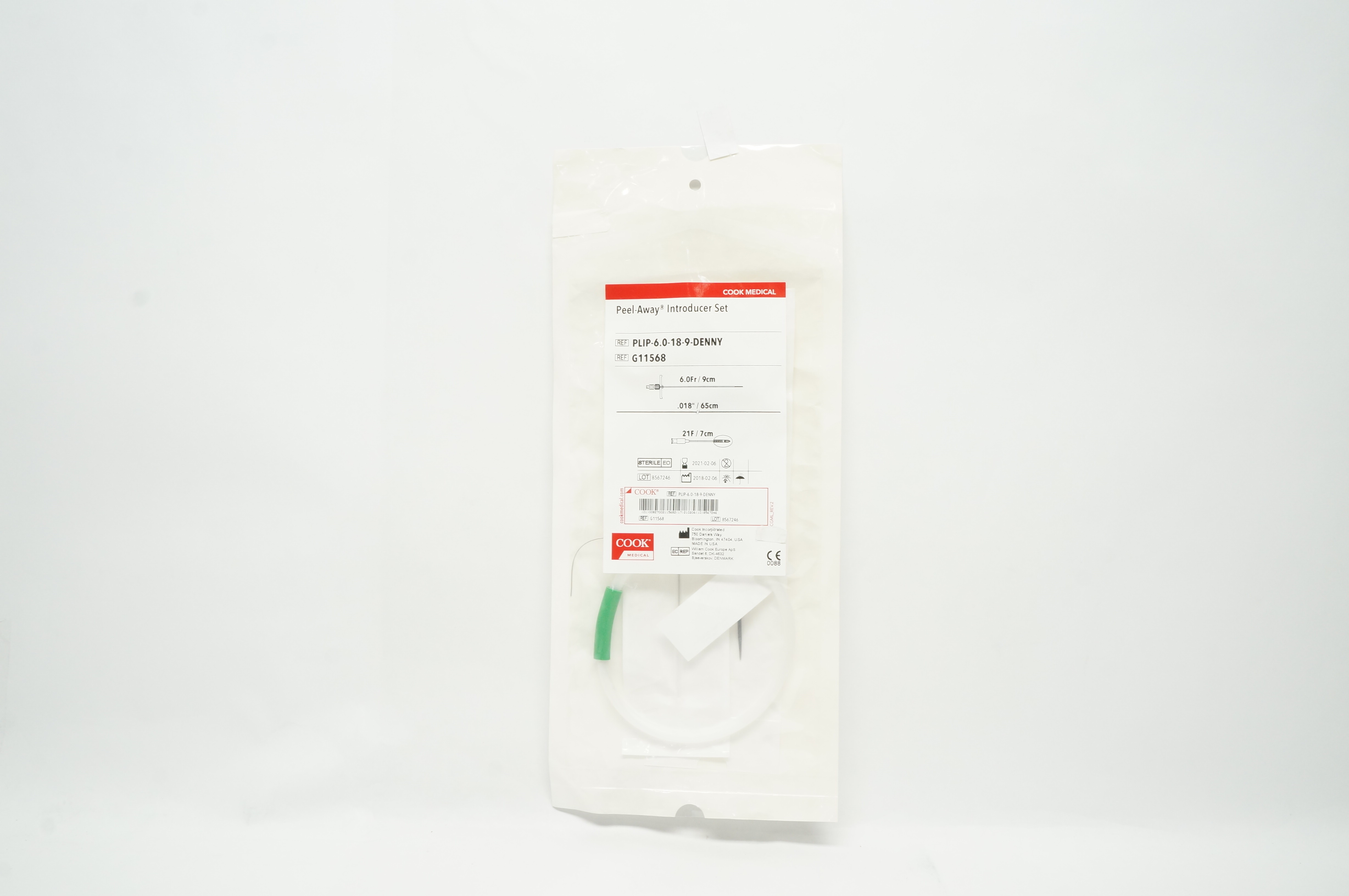 Cook Medical G11568 Peel-Away Introducer Set 6.0Fr. (x)
