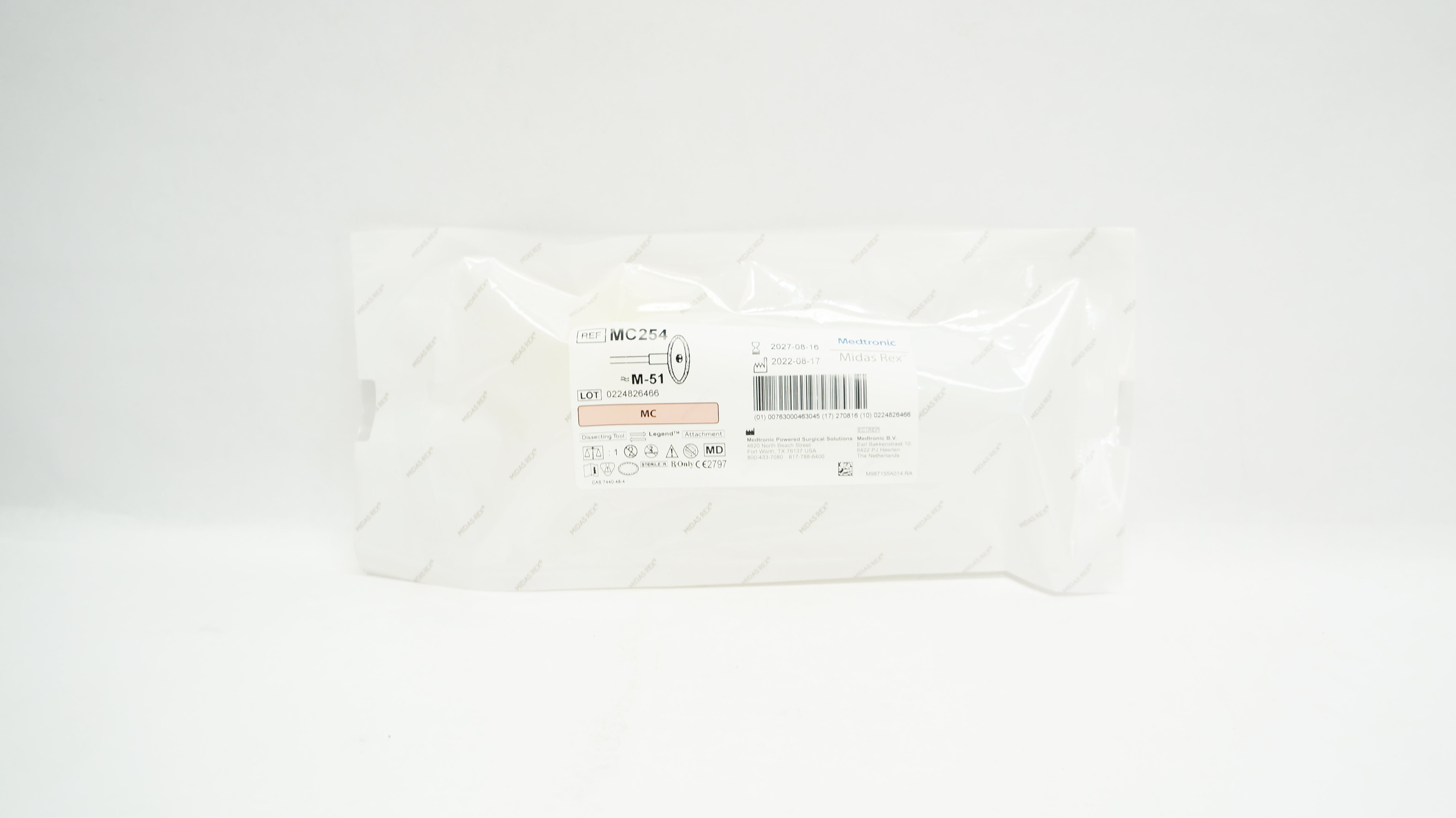 Medtronic MC254 Midas Rex MC Dissecting Tool M-51