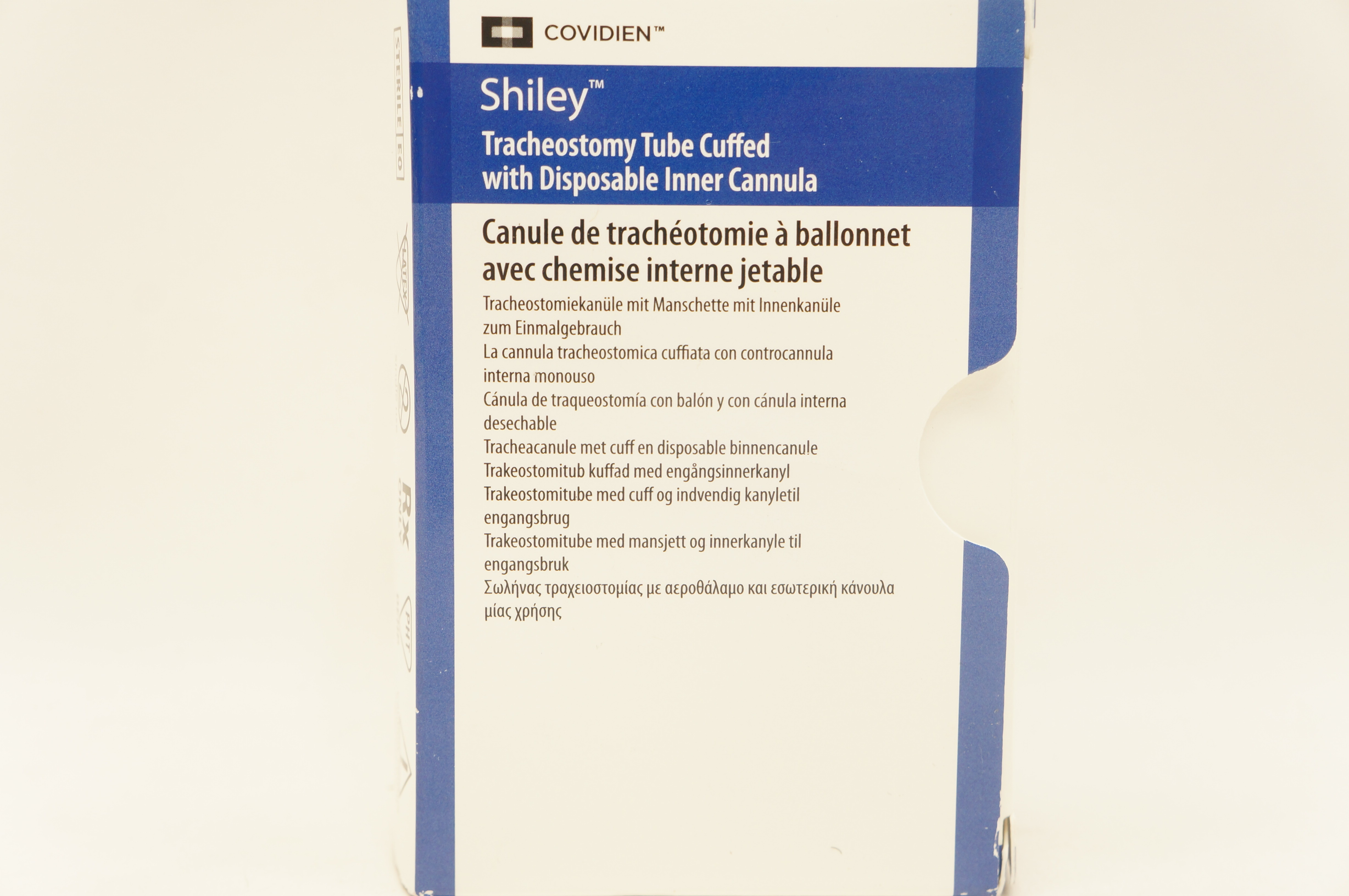 Covidien 6DCT Shiley Tracheostomy Tube Cuffed 6.4 I.D. x 10.8 O.D. x 24.0 x 74mm