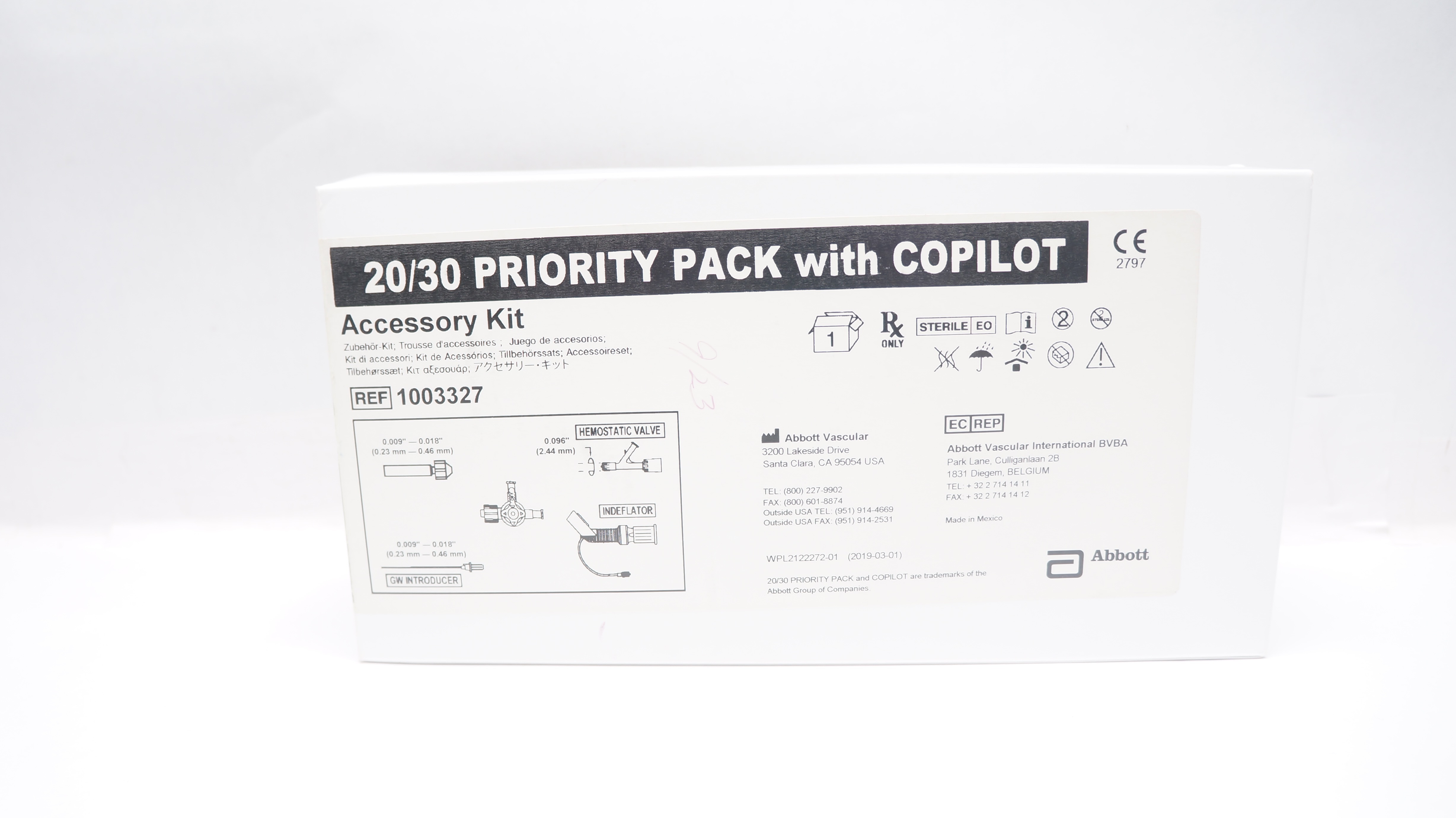 Abbott 1003327 Accessory Kit 20/30 Priority Pack w/Copilot (x)