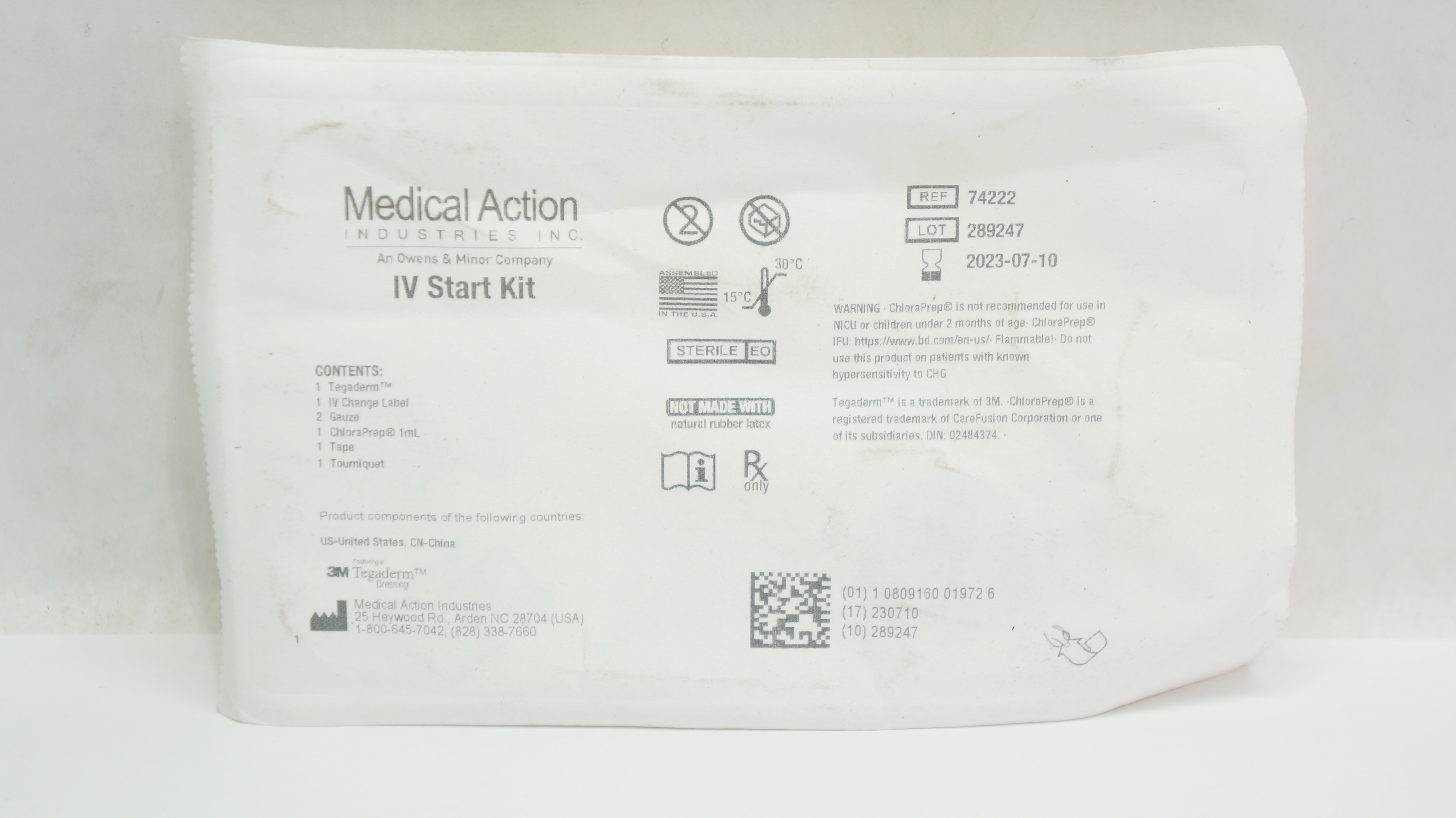 Medical Action 74222 3M Tegaderm IV Start Kit (x)