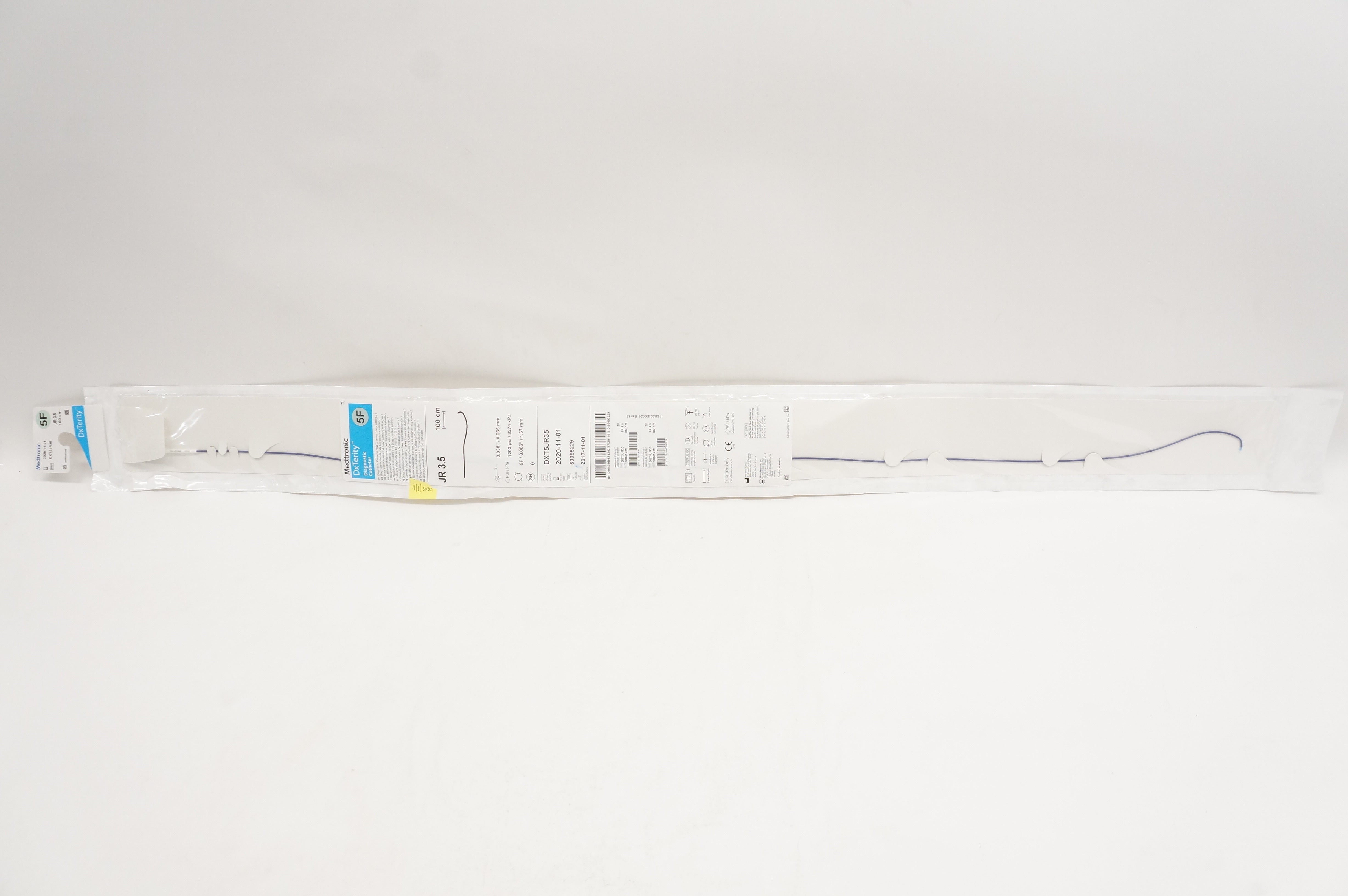 Medtronic DXT5JR35 DxTerity JR3.5 Diagnostic Cath. 5F x 0.038inch x 100cm (x)