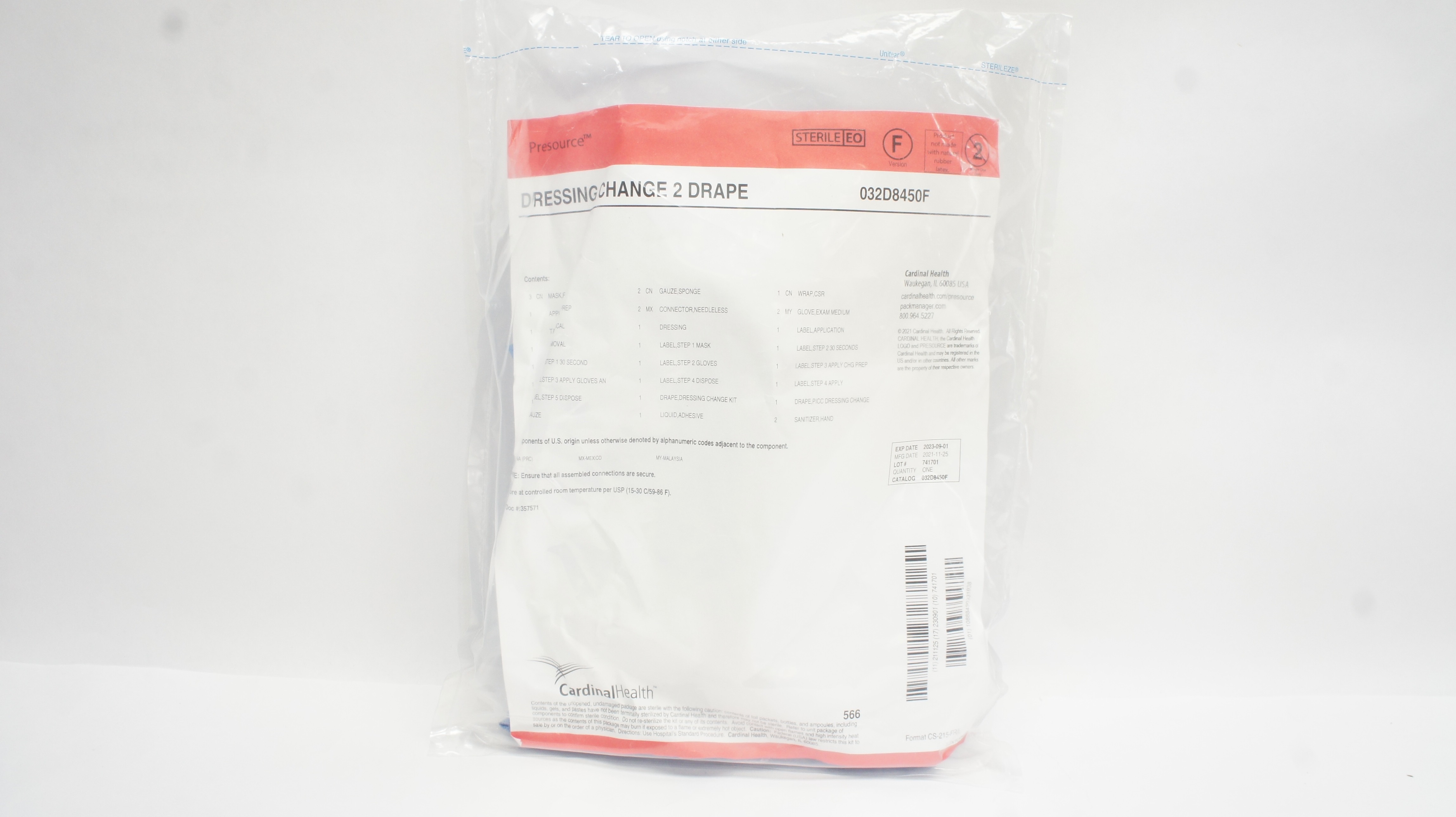 Cardinal Health 032D8450F Presourse Dressing Change 2 Drape (x)