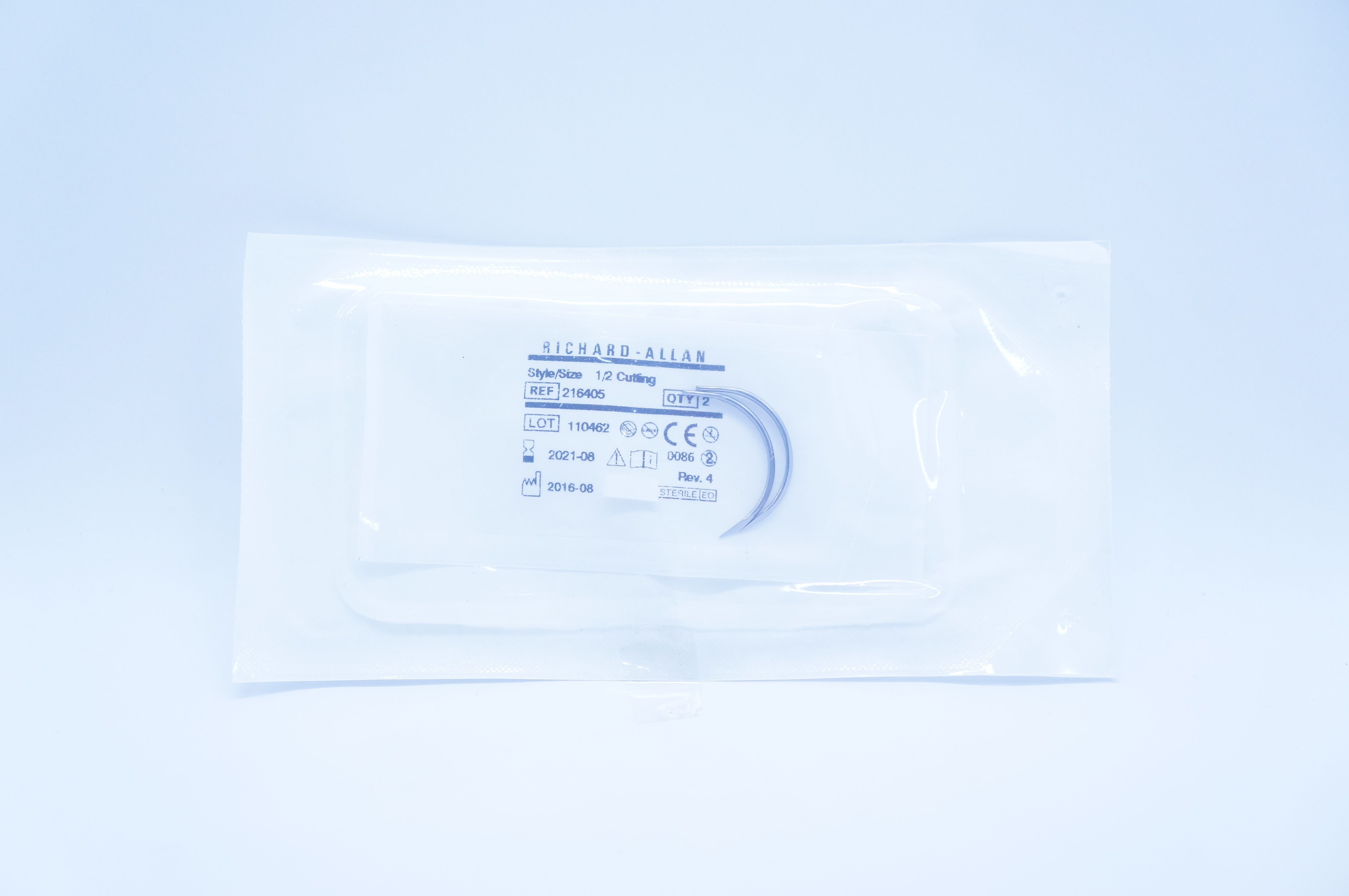 Richard-Allan 216405 Ndle, 1/2 Circle Reverse Cutting Martins Uterine